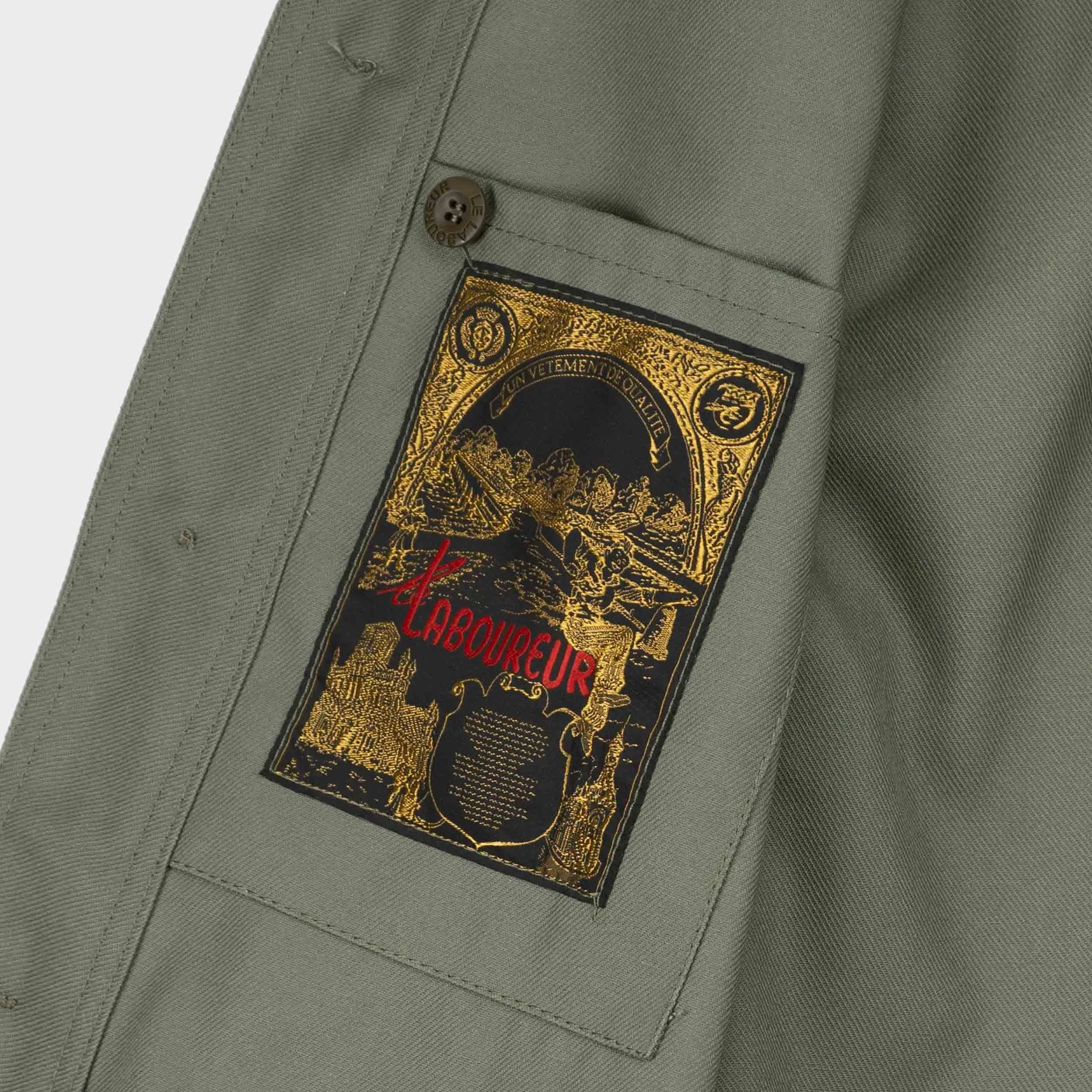 Le Laboureur Work Jacket in Olive Green sold by Gardenheir product image thumbnail 2
