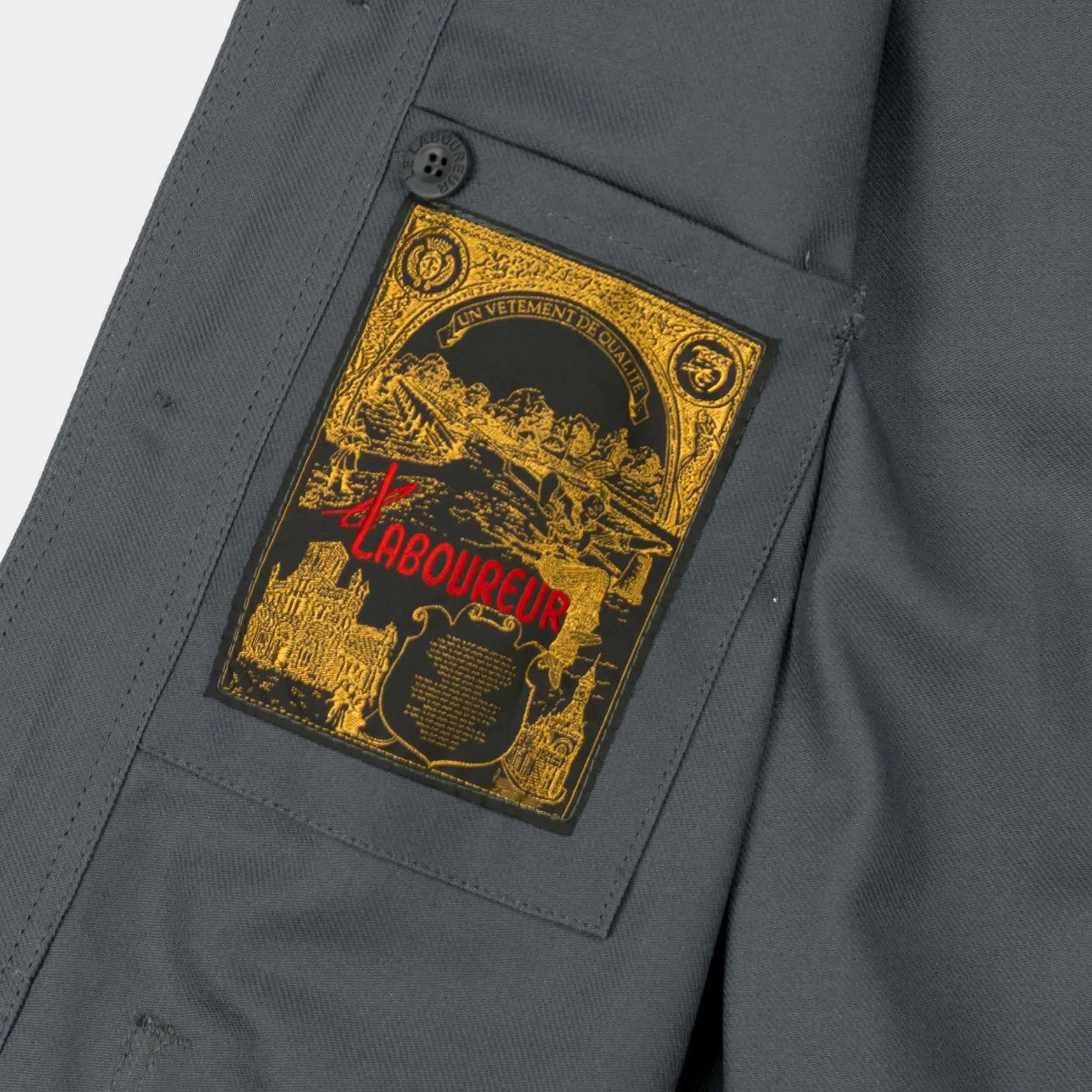 Le Laboureur French Cotton Work Jacket in Grey sold by Gardenheir product image thumbnail 4