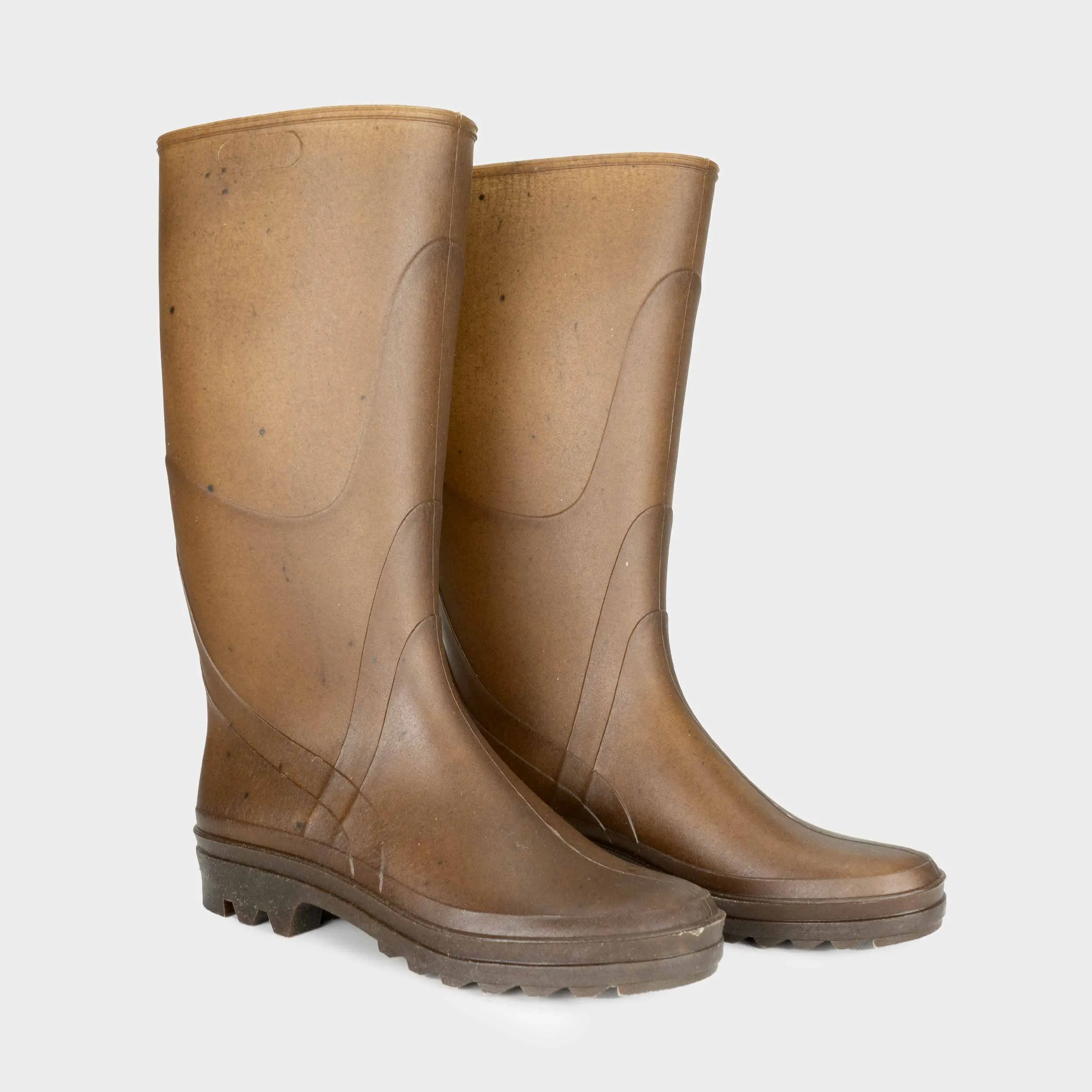 French Recycled Hemp Wellington Boots in Sepia sold by Gardenheir