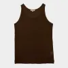 Cotton Mesh Tank Top in Walnut sold by Gardenheir