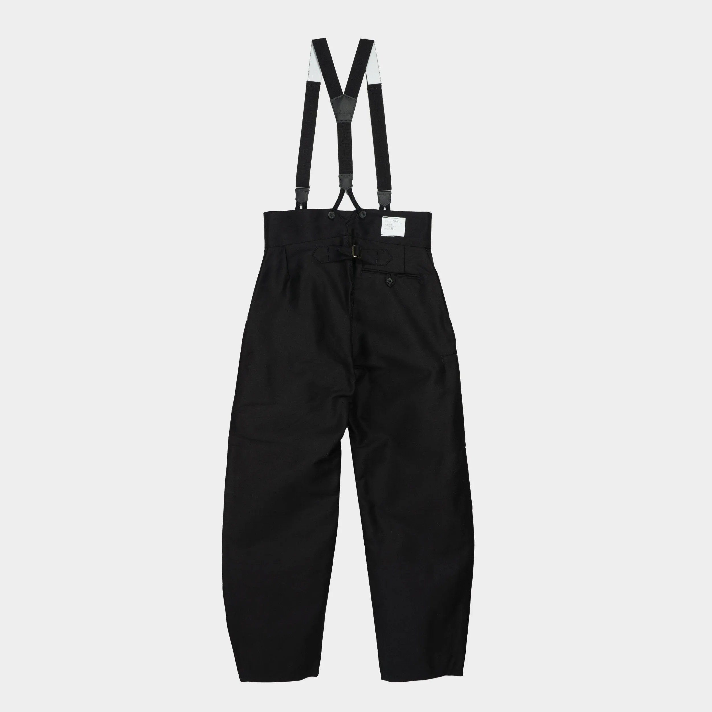 Le Laboureur French Moleskin Farm Pant with Braces in Black sold by Gardenheir product image thumbnail 2