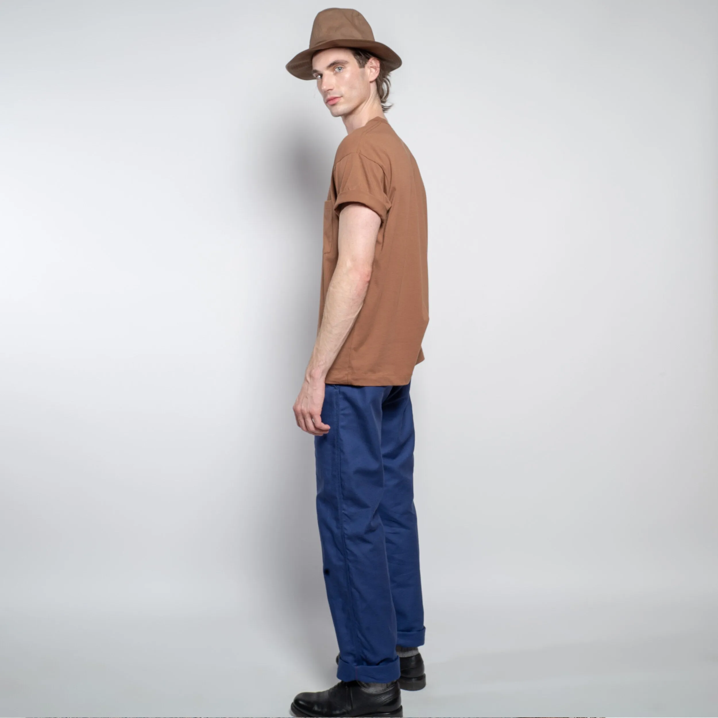 Le Laboureur French Cotton Work Pant in Navy sold by Gardenheir product image thumbnail 2