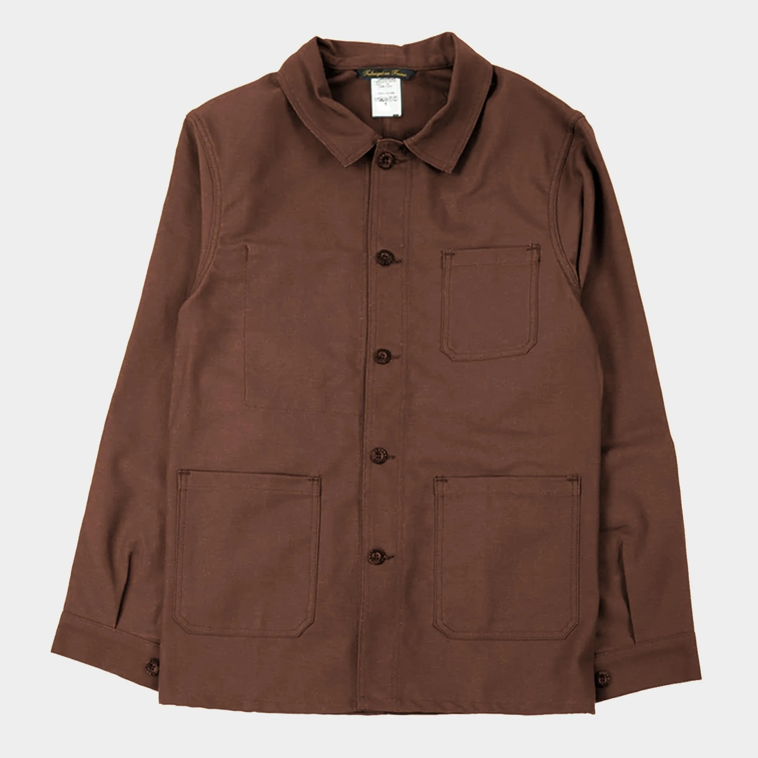 Le Laboureur French Cotton Work Jacket in Brown sold by Gardenheir