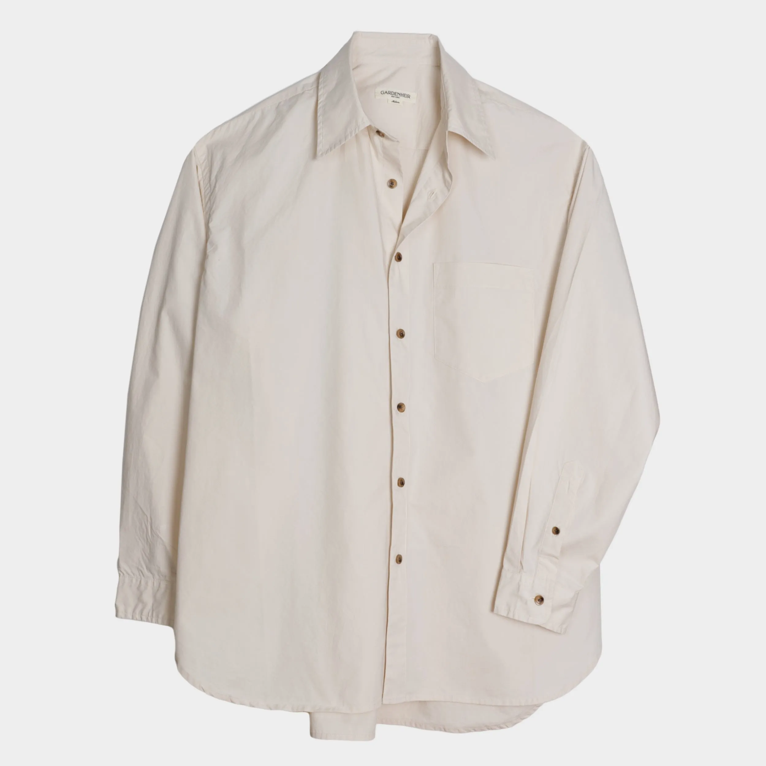 Japanese Typewriter Cotton Gardening Chemise in Porcelain sold by Gardenheir