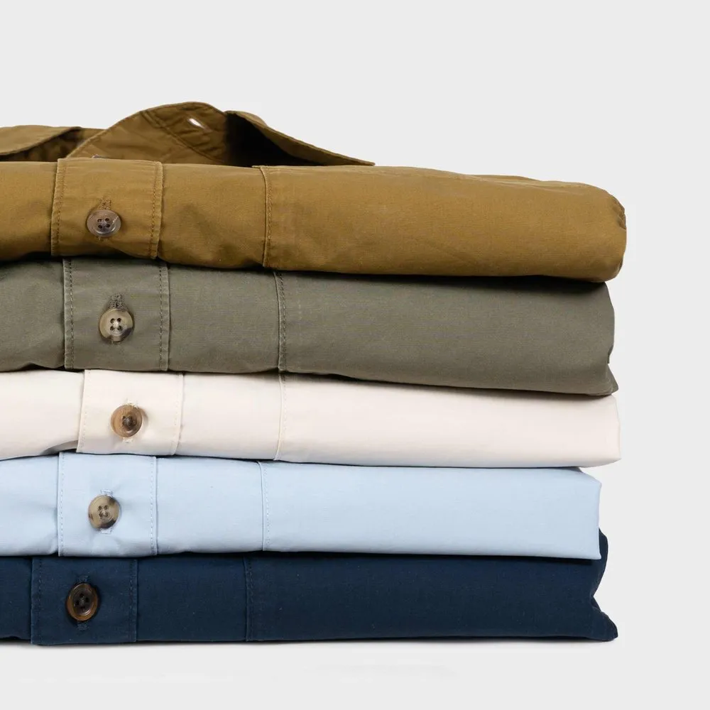 Japanese Typewriter Cotton Gardening Chemise in Ink sold by Gardenheir product image thumbnail 3