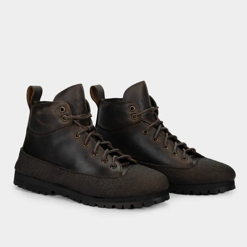 Calfskin Weatherproof Gardening Boots in Dark Brown sold by Gardenheir