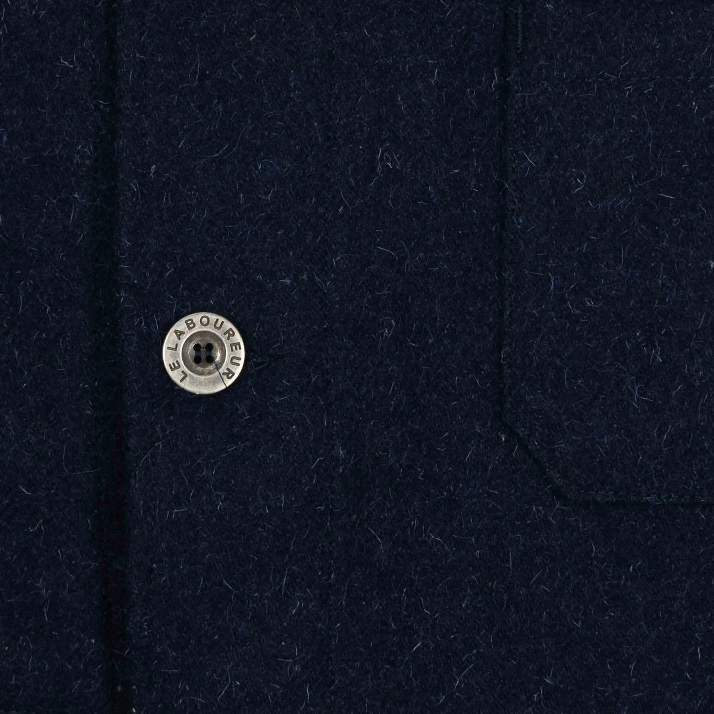 Le Laboureur French Wool Field Coat in Navy Blue sold by Gardenheir product image thumbnail 3