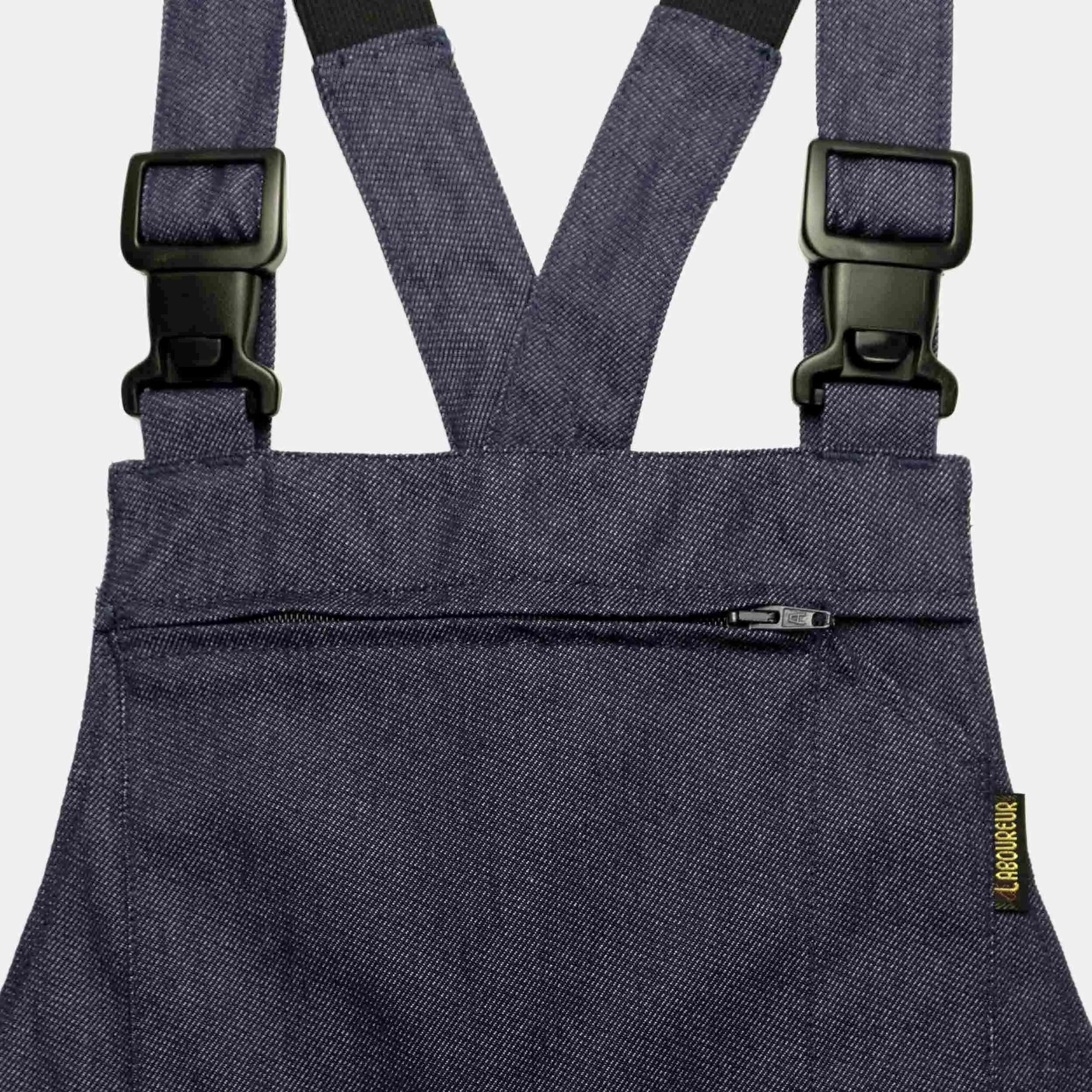 Le Laboureur for Gardenheir Denim Overalls in Dark Denim sold by Gardenheir product image thumbnail 3