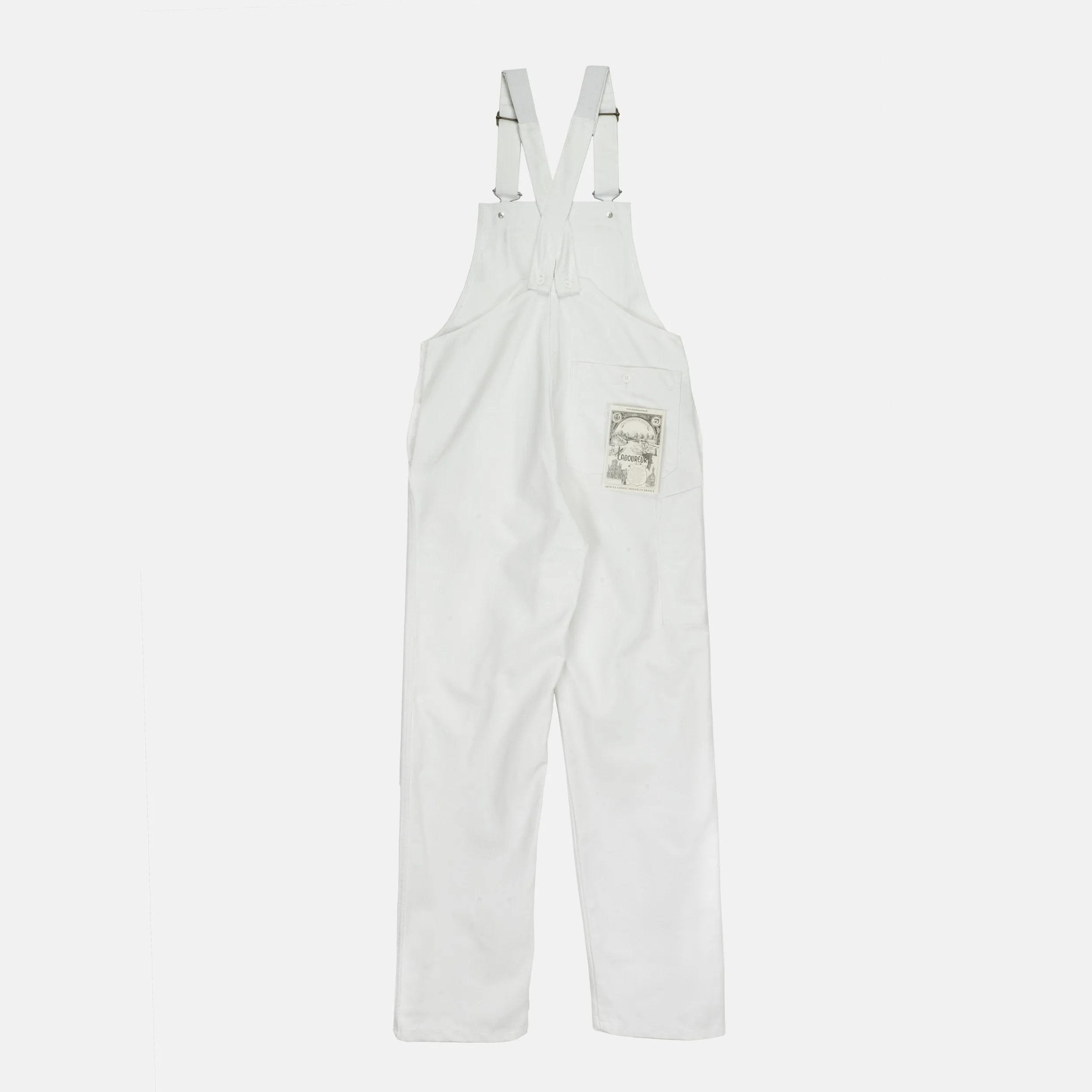 Le Laboureur for Gardenheir White Overalls in French Denim sold by Gardenheir product image thumbnail 4