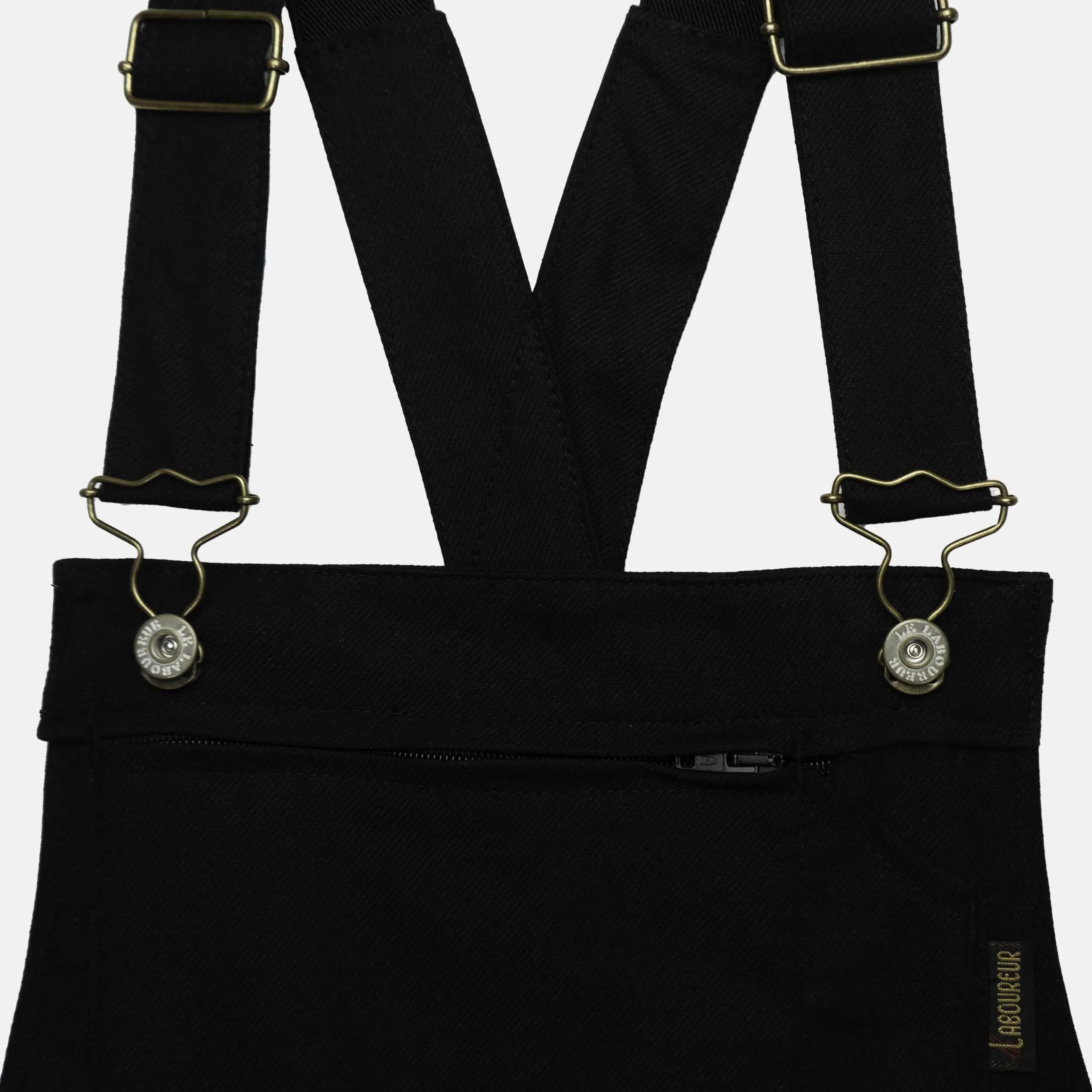 Le Laboureur for Gardenheir Black Overalls in French Denim sold by Gardenheir product image thumbnail 2