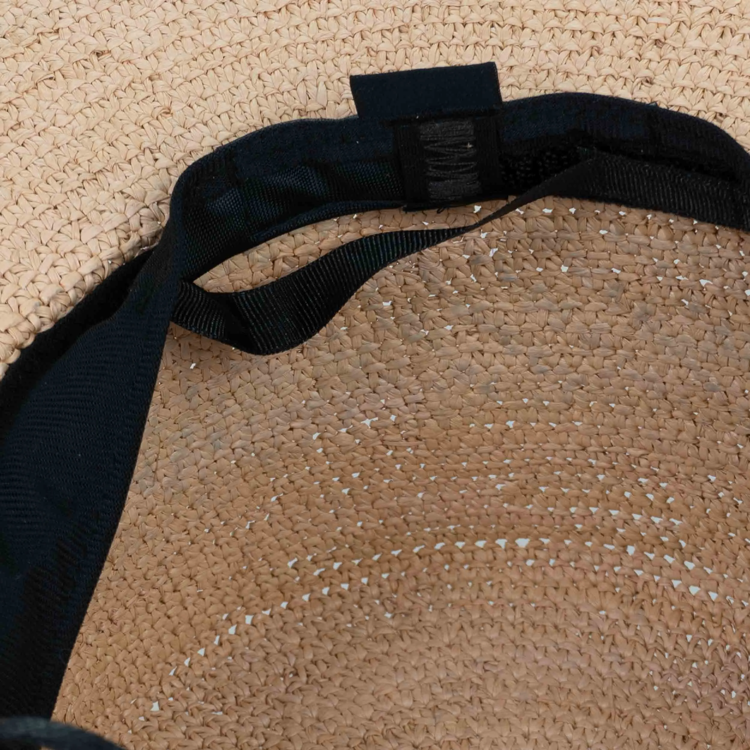 Handwoven Toquilla Straw hat in Natural/ Black sold by Gardenheir product image thumbnail 2