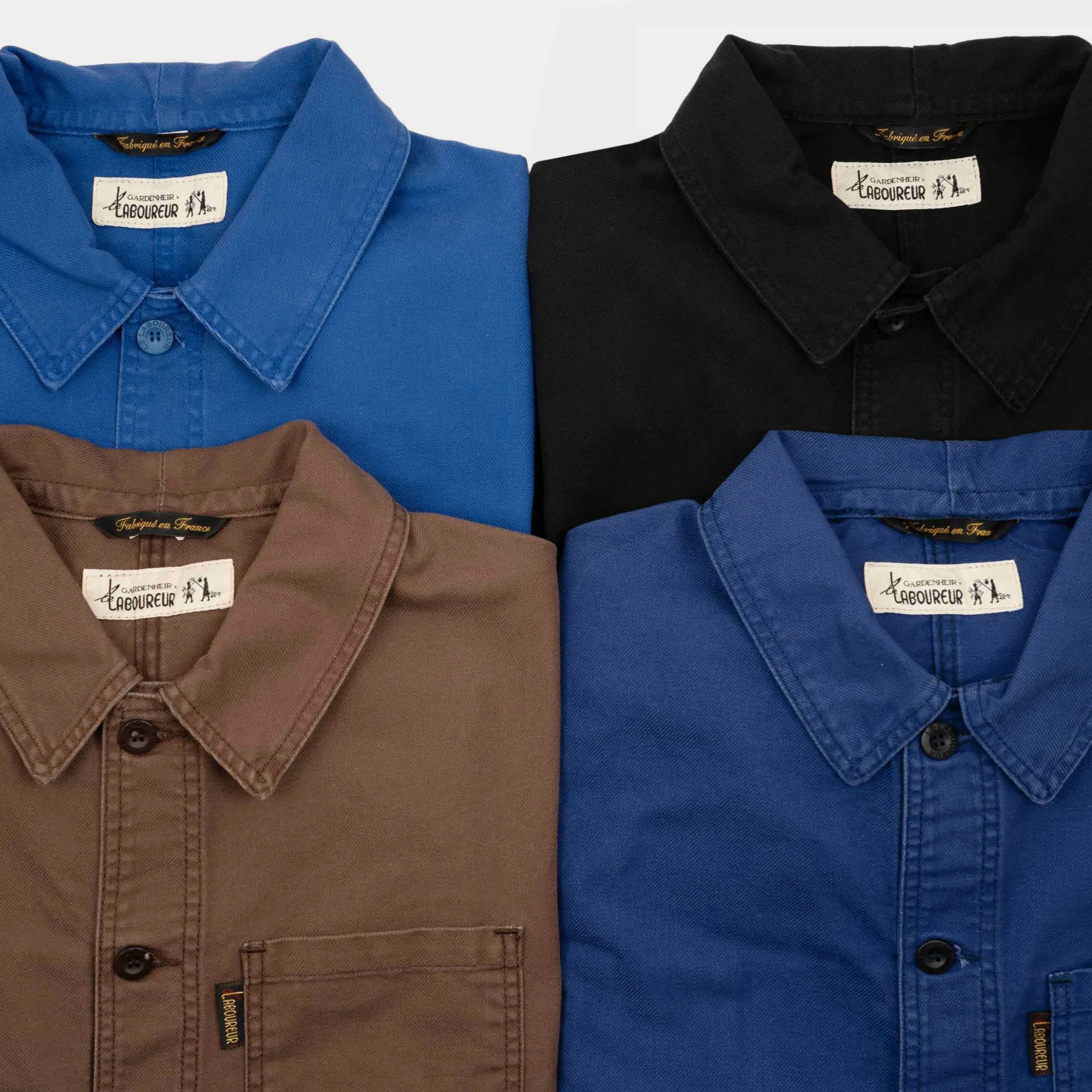 Le Laboureur x Gardenheir French Cotton Work Jacket in Stonewashed Brown sold by Gardenheir product image thumbnail 3