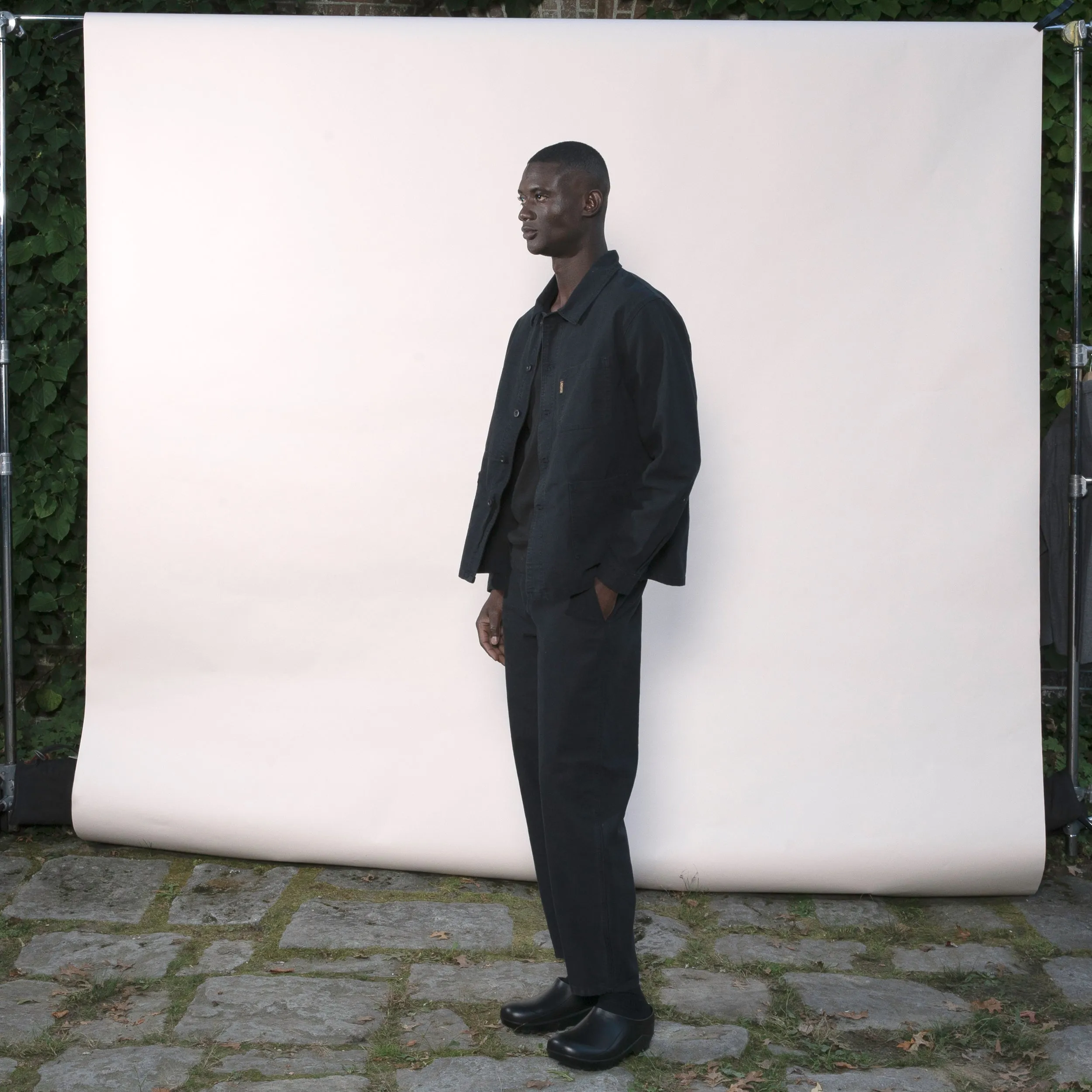 Le Laboureur x Gardenheir French Cotton Work Jacket in Stonewashed Black sold by Gardenheir product image thumbnail 5