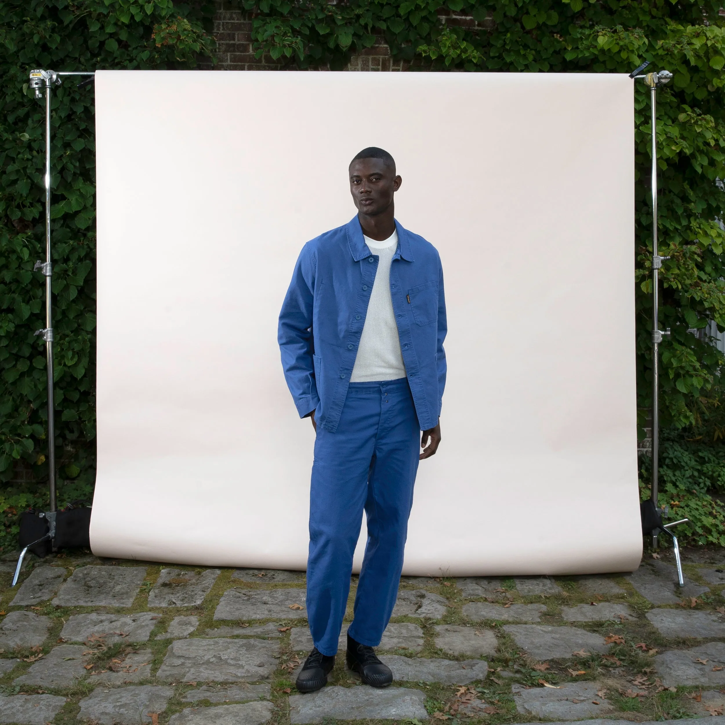 Le Laboureur x Gardenheir French Cotton Work Jacket in Stonewashed French Blue sold by Gardenheir product image thumbnail 2