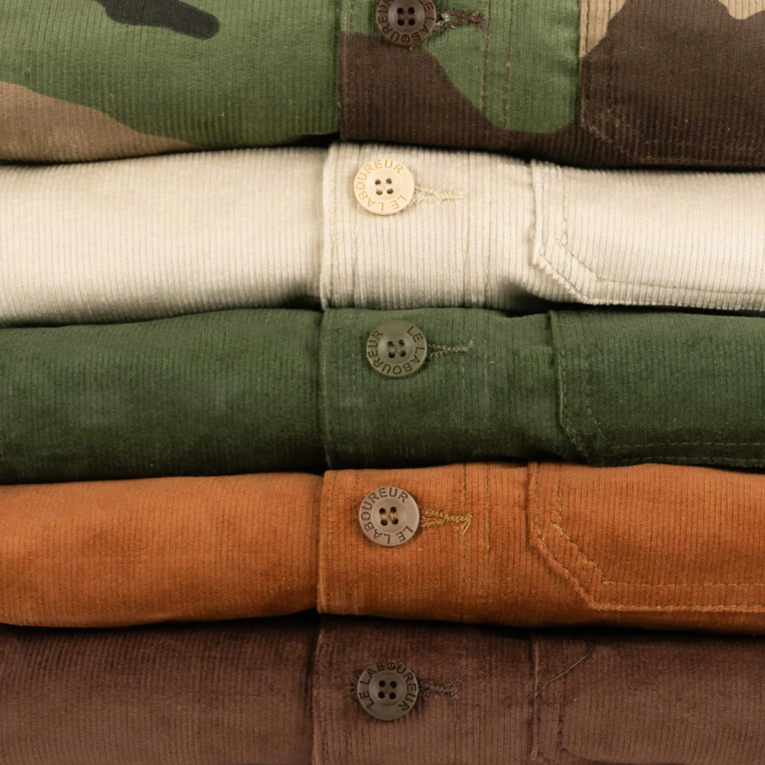 Le Laboureur X Gardenheir Fine Corduroy Work Jacket in Evergreen sold by Gardenheir product image thumbnail 5