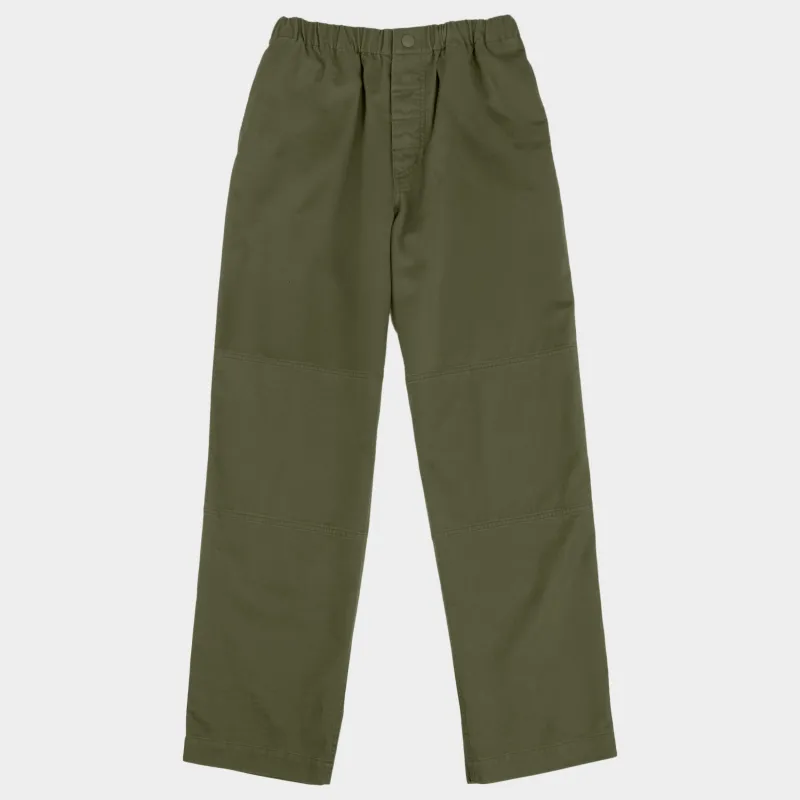 Washed Cotton Twill Easy Gardening Pant in Olive sold by Gardenheir