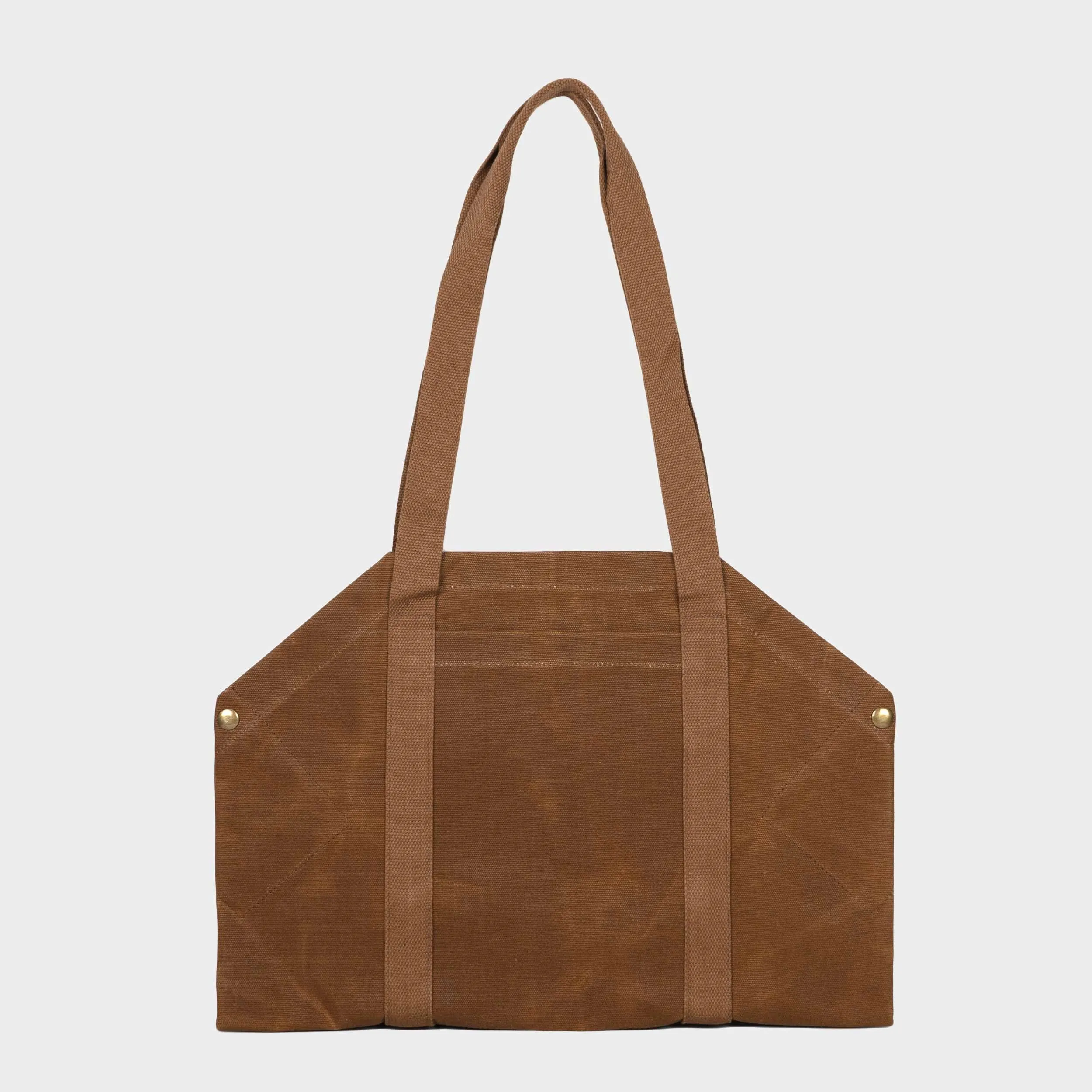 Gardenheir Waxed Canvas Origami Harvesting Trug/Tote in British Tan sold by Gardenheir product image thumbnail 3