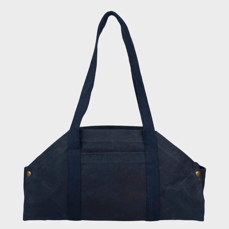 Gardenheir Waxed Canvas Origami Harvesting Trug/Tote in Navy sold by Gardenheir