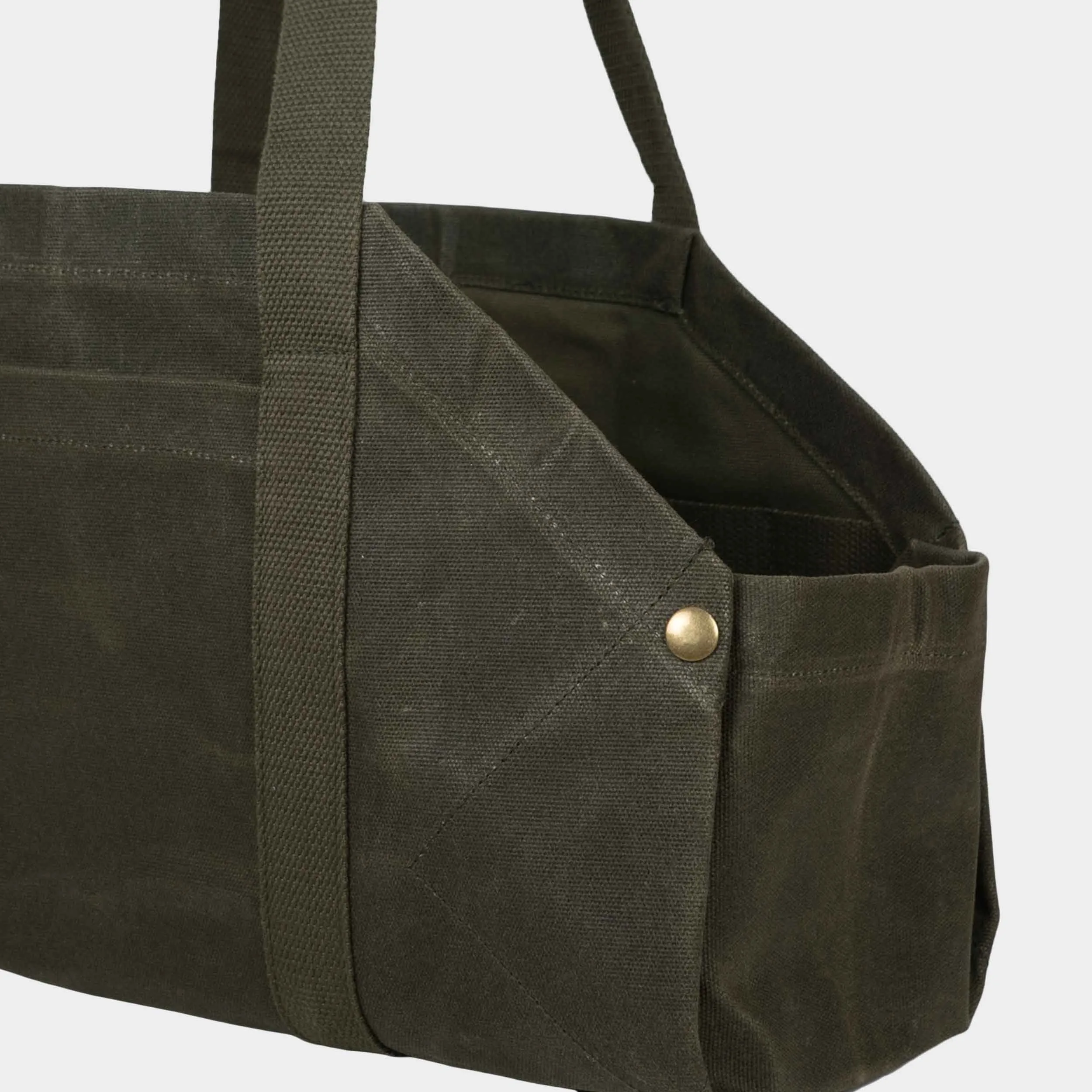 Gardenheir Waxed Canvas Origami Harvesting Trug/Tote in Olive sold by Gardenheir product image thumbnail 2