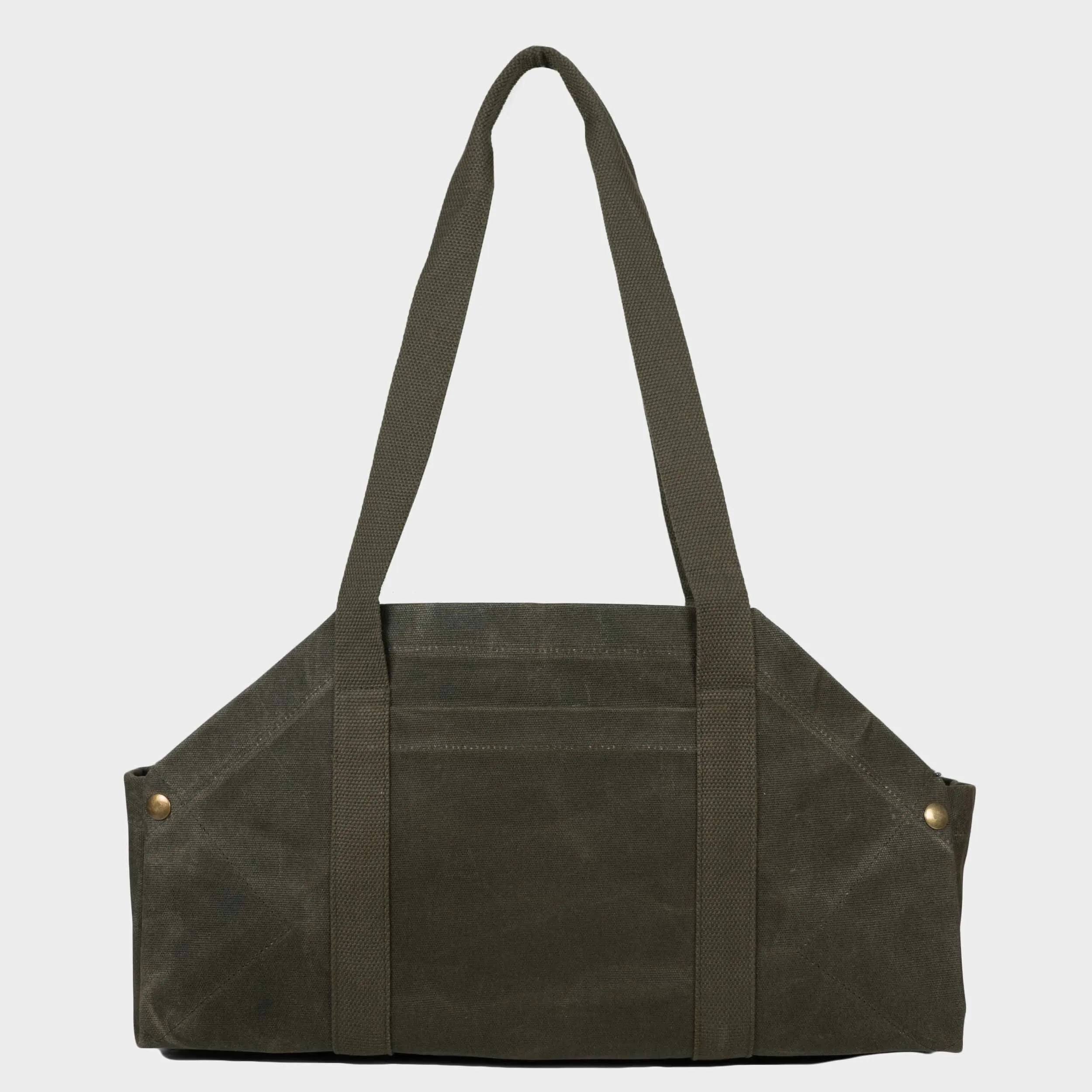Gardenheir Waxed Canvas Origami Harvesting Trug/Tote in Olive sold by Gardenheir