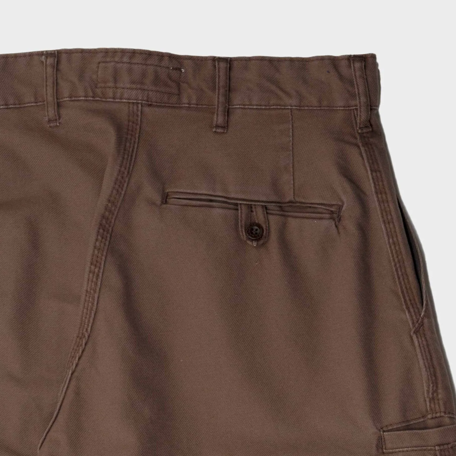Le Laboureur x Gardenheir French Cotton Farm Pant in Stonewashed Brown sold by Gardenheir product image thumbnail 4