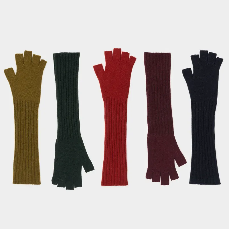 Himalayan Cashmere Long Fingerless Gloves sold by Gardenheir