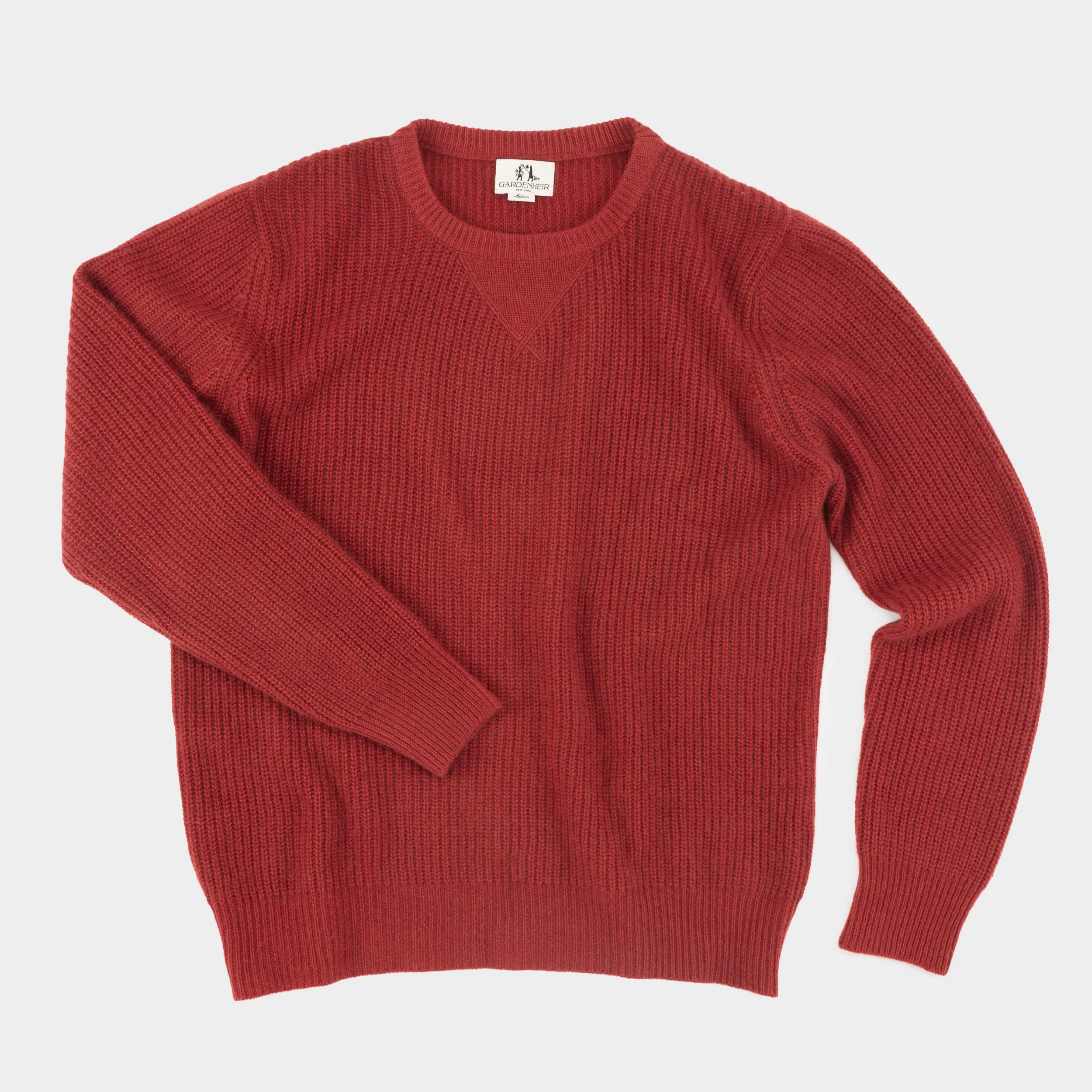 Himalayan Cashmere Shaker Stitch Crewneck Sweater sold by Gardenheir product image thumbnail 3