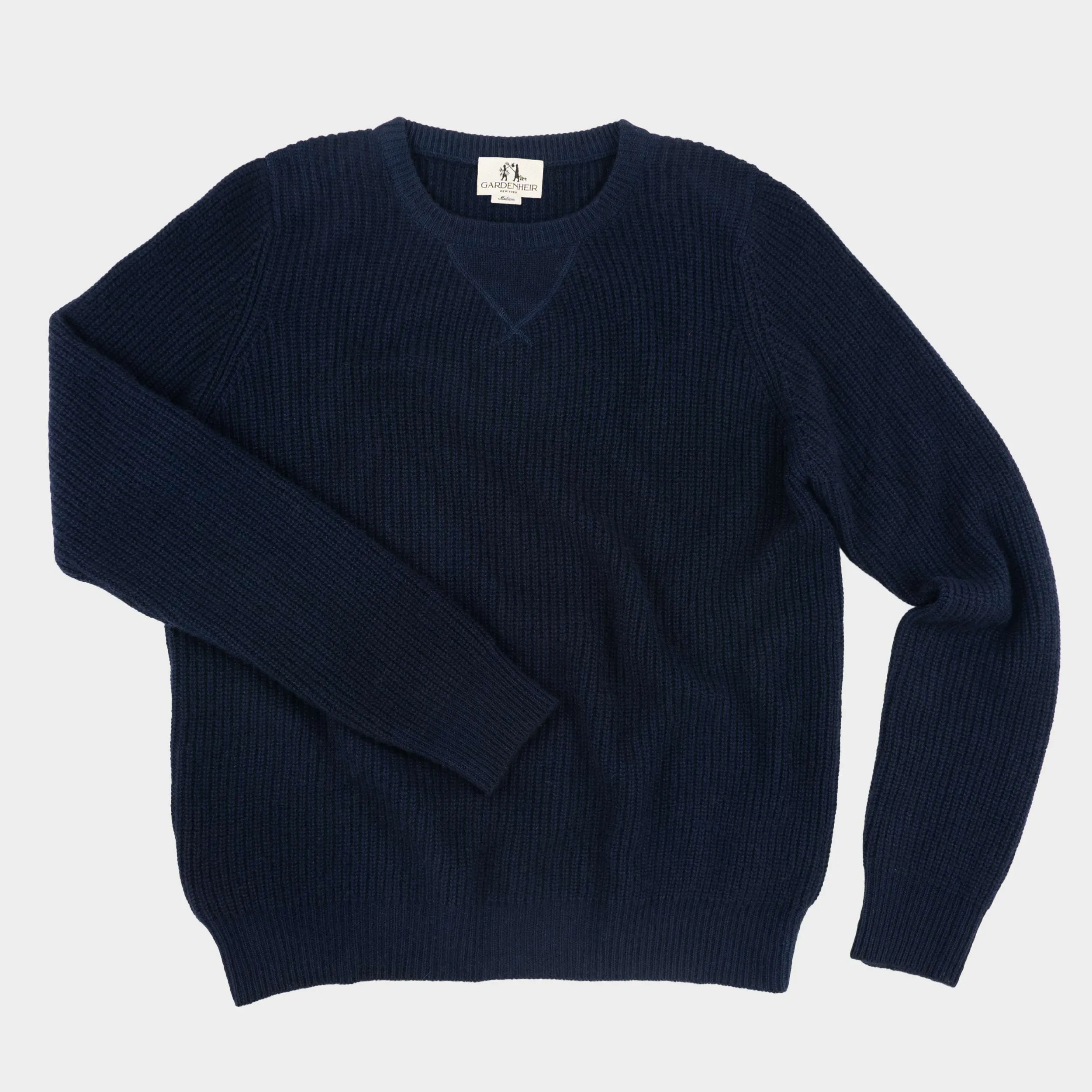 Himalayan Cashmere Shaker Stitch Crewneck Sweater sold by Gardenheir product image thumbnail 4