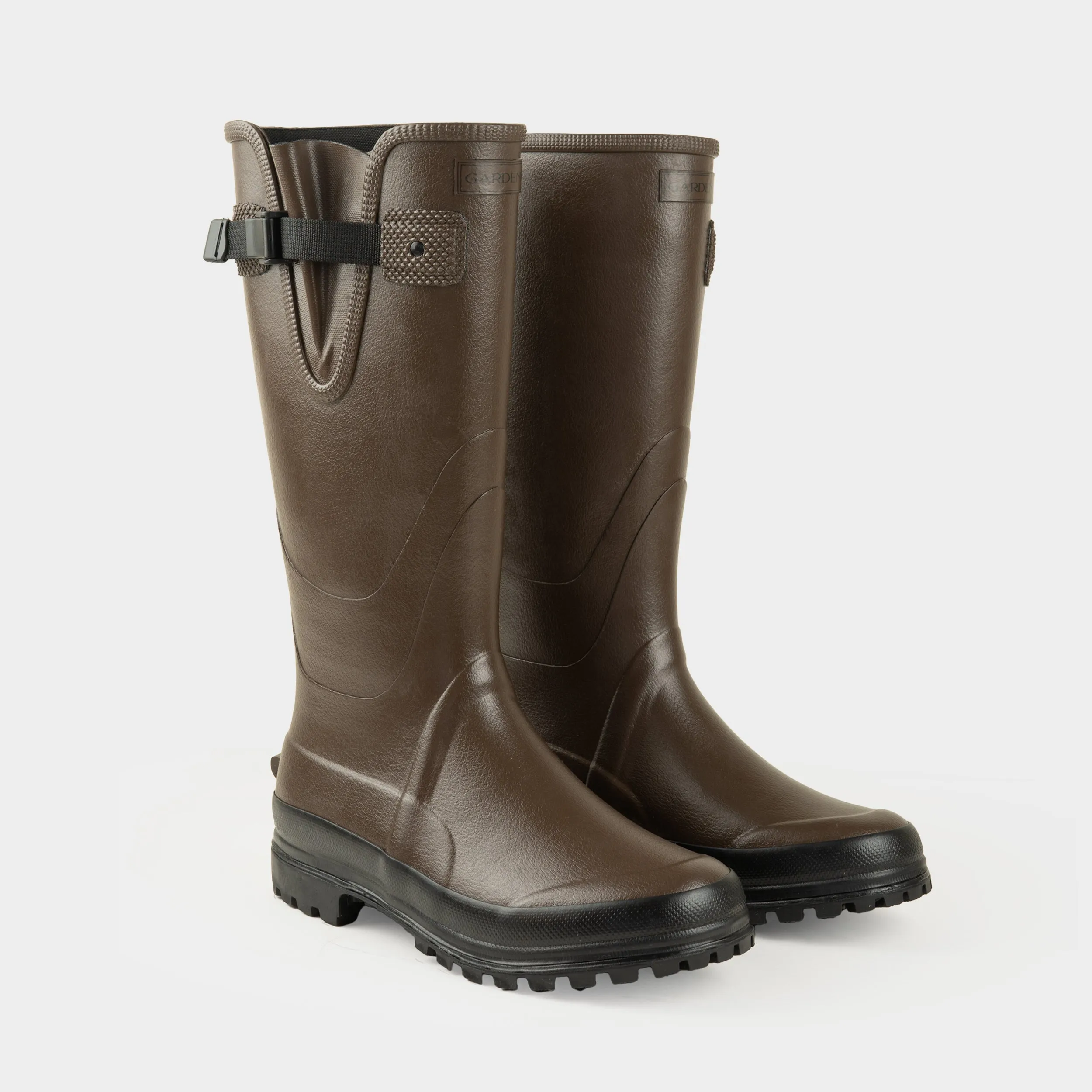 Tall Rubber Garden Boot in Brown sold by Gardenheir