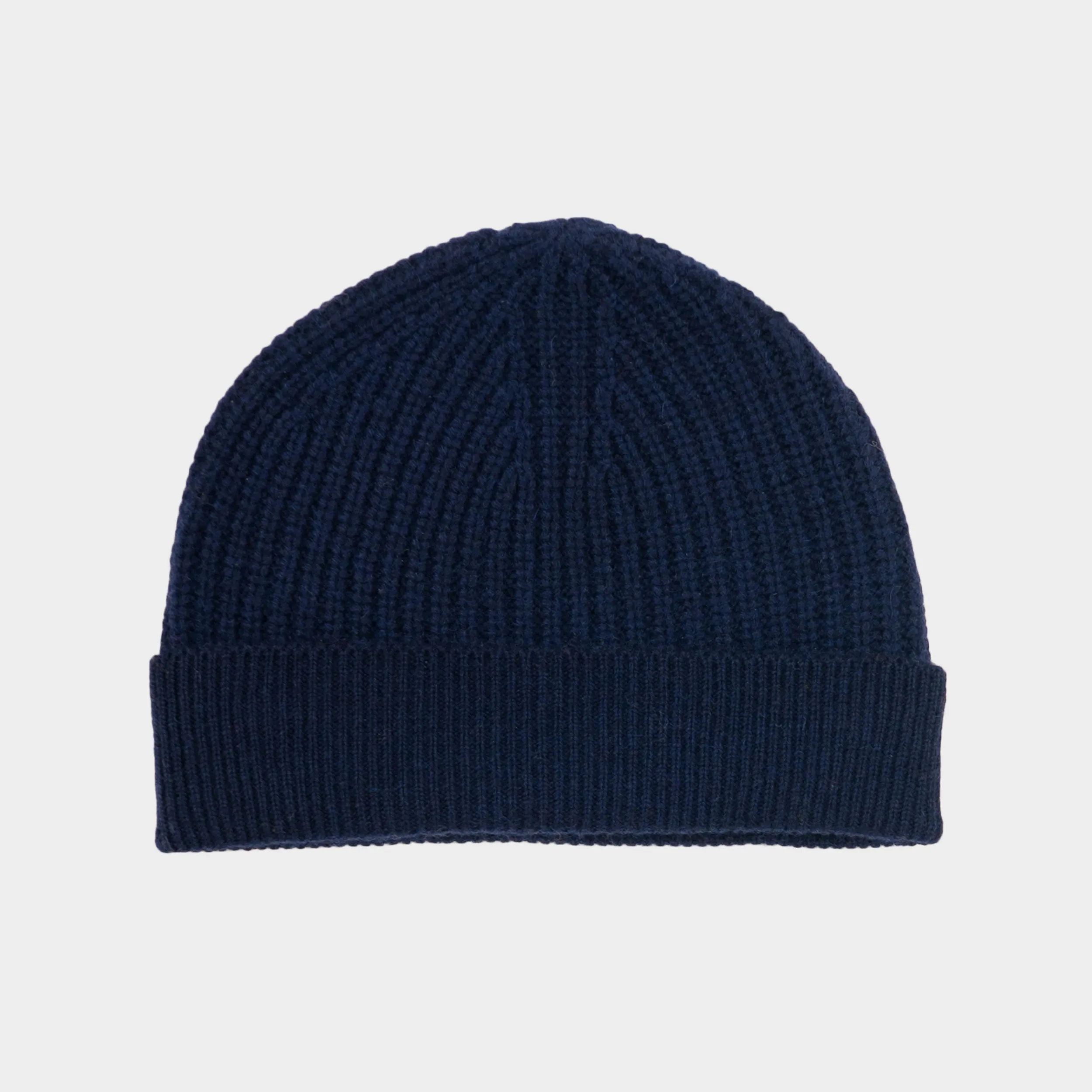 Himalayan Cashmere Fisherman Ribbed Beanie - Marine Palette sold by Gardenheir product image thumbnail 4