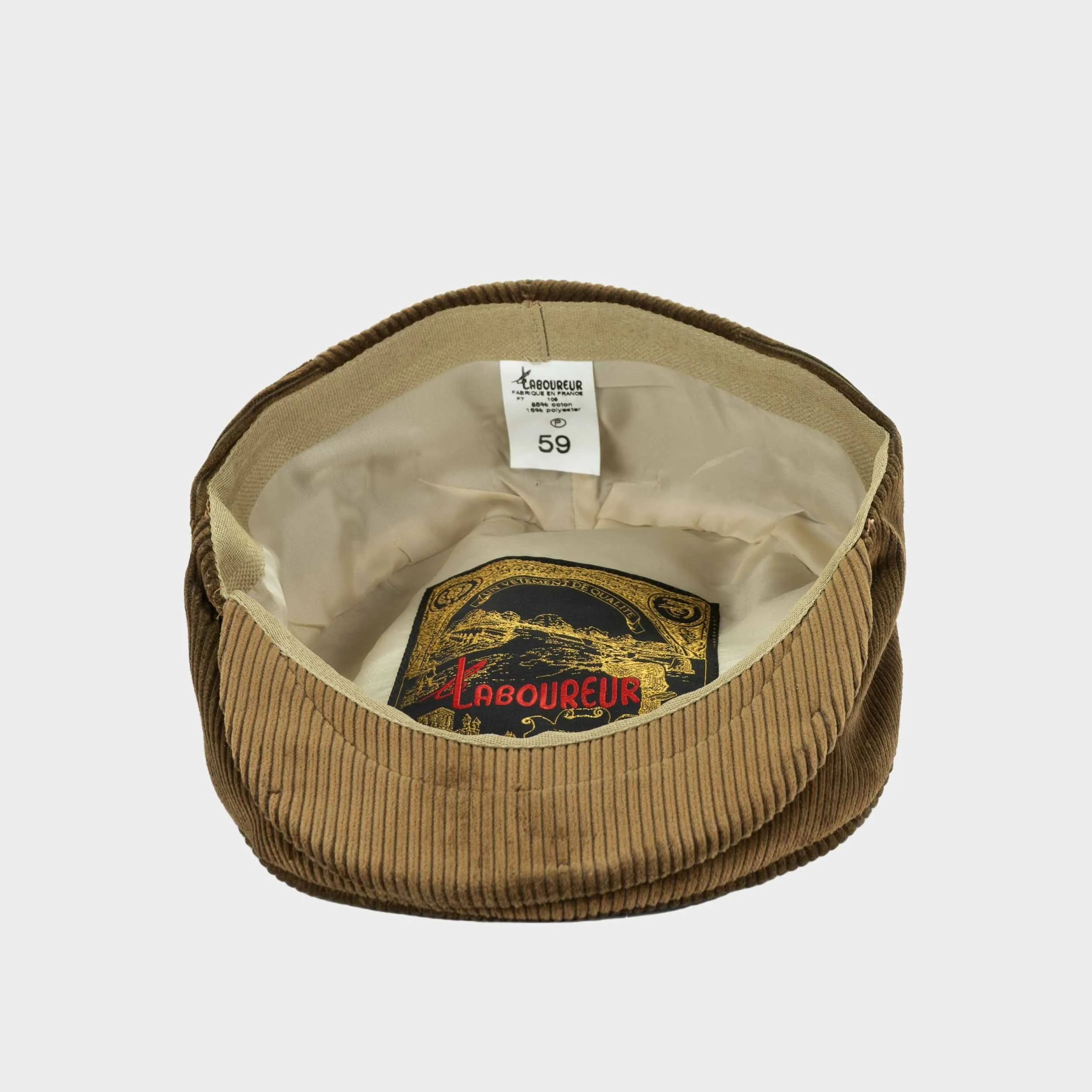 Le Laboureur Flat cap in Hazelnut Corduroy sold by Gardenheir product image thumbnail 2