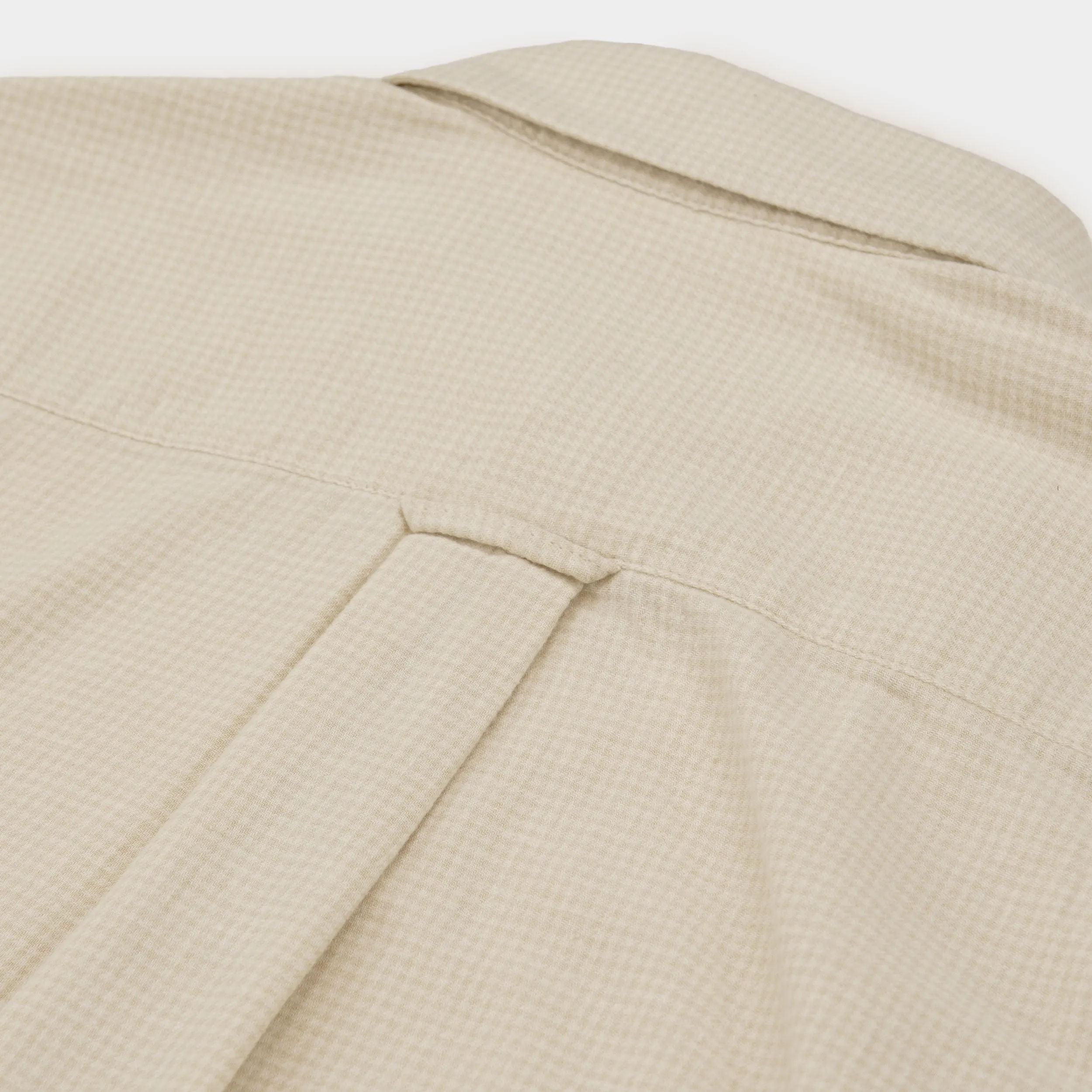 Gardening Chemise in Organic Flannel Houndstooth - Cream sold by Gardenheir product image thumbnail 4