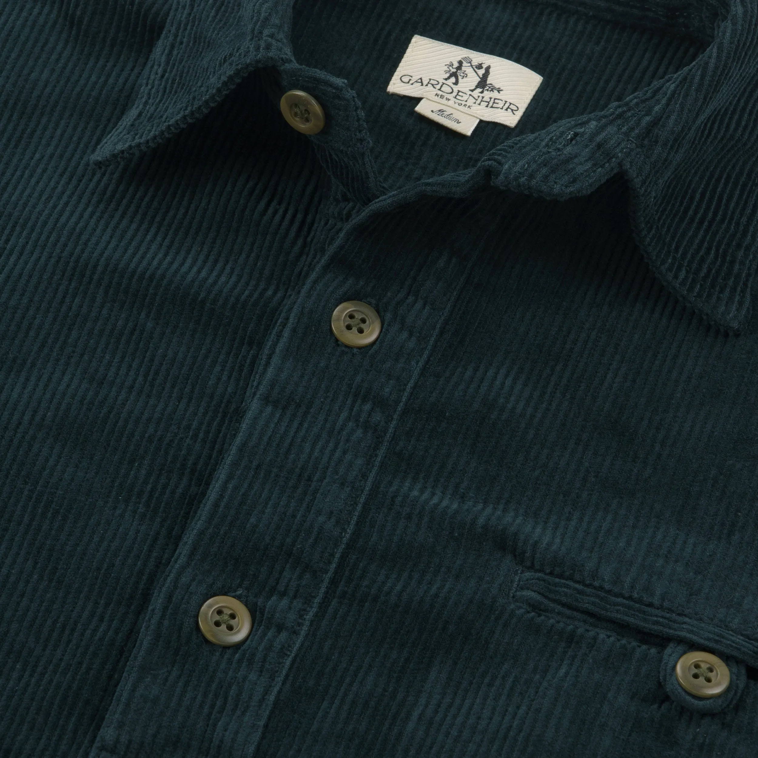 Japanese Cotton Corduroy Gardening Smock No. 2 in Lagoon sold by Gardenheir product image thumbnail 3