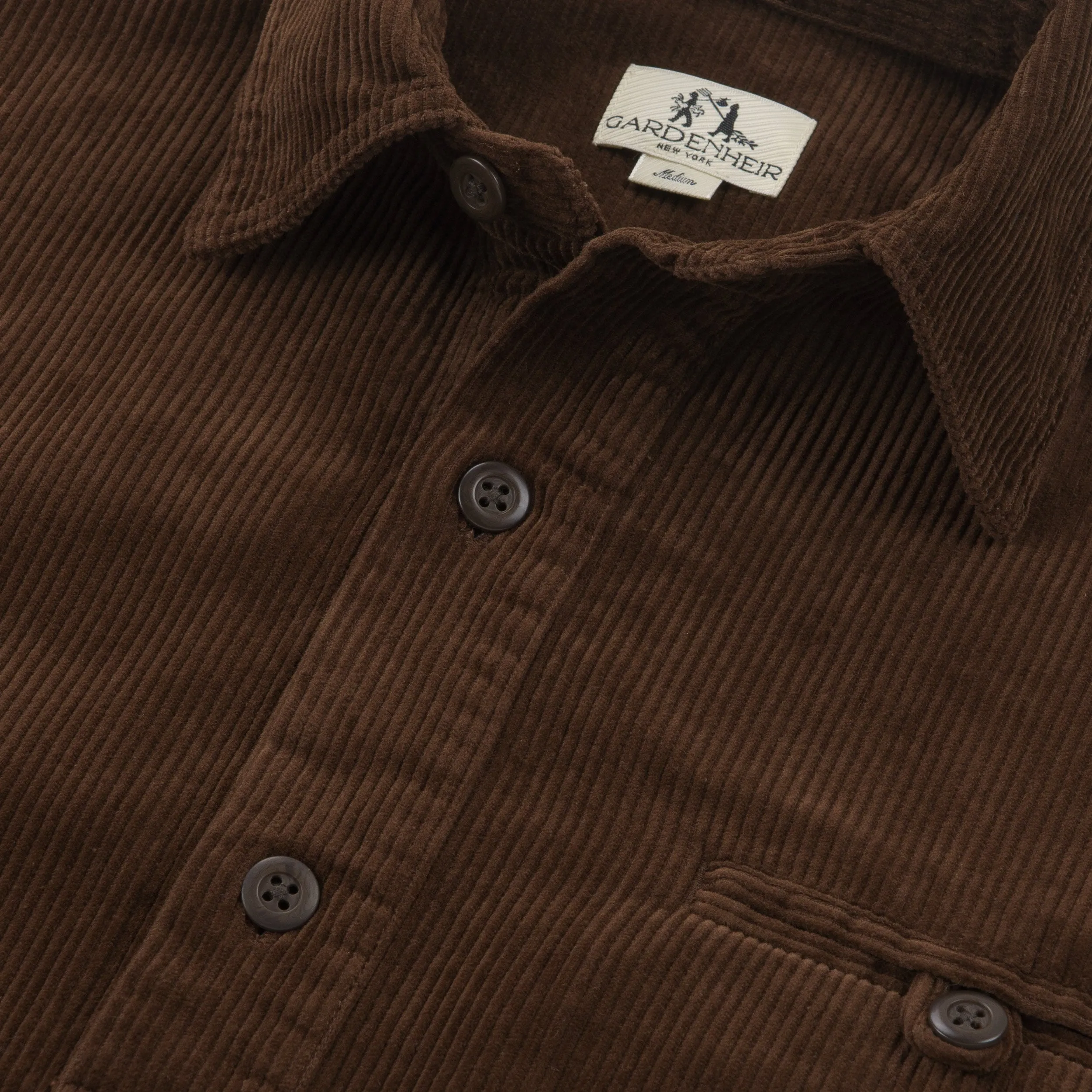 Japanese Cotton Corduroy Gardening Smock No. 2 in Walnut sold by Gardenheir product image thumbnail 3
