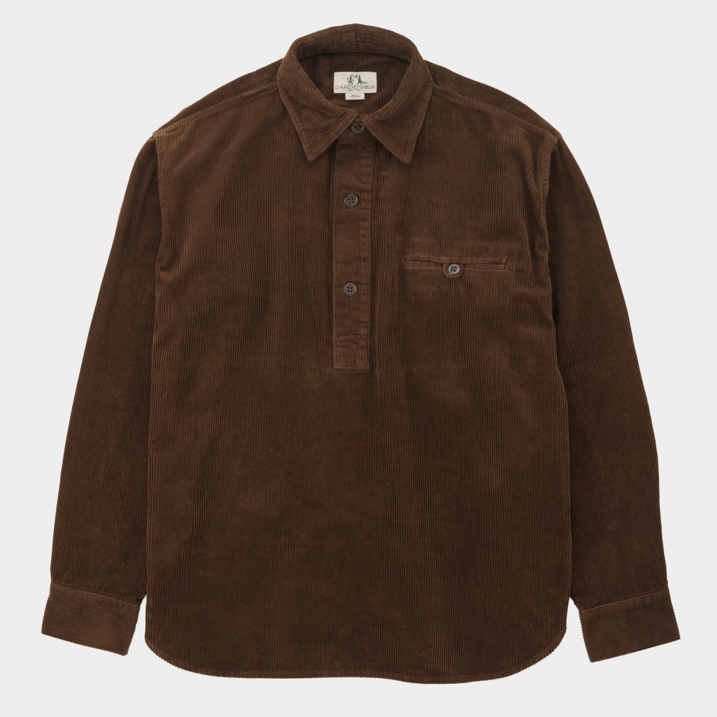 Japanese Cotton Corduroy Gardening Smock No. 2 in Walnut sold by Gardenheir product image thumbnail 2