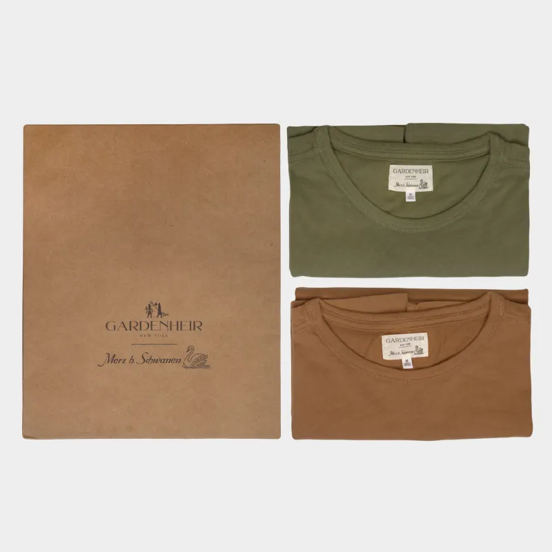 Merz b. Schwanen x Gardenheir Pima Work Tee (Box of 2) sold by Gardenheir