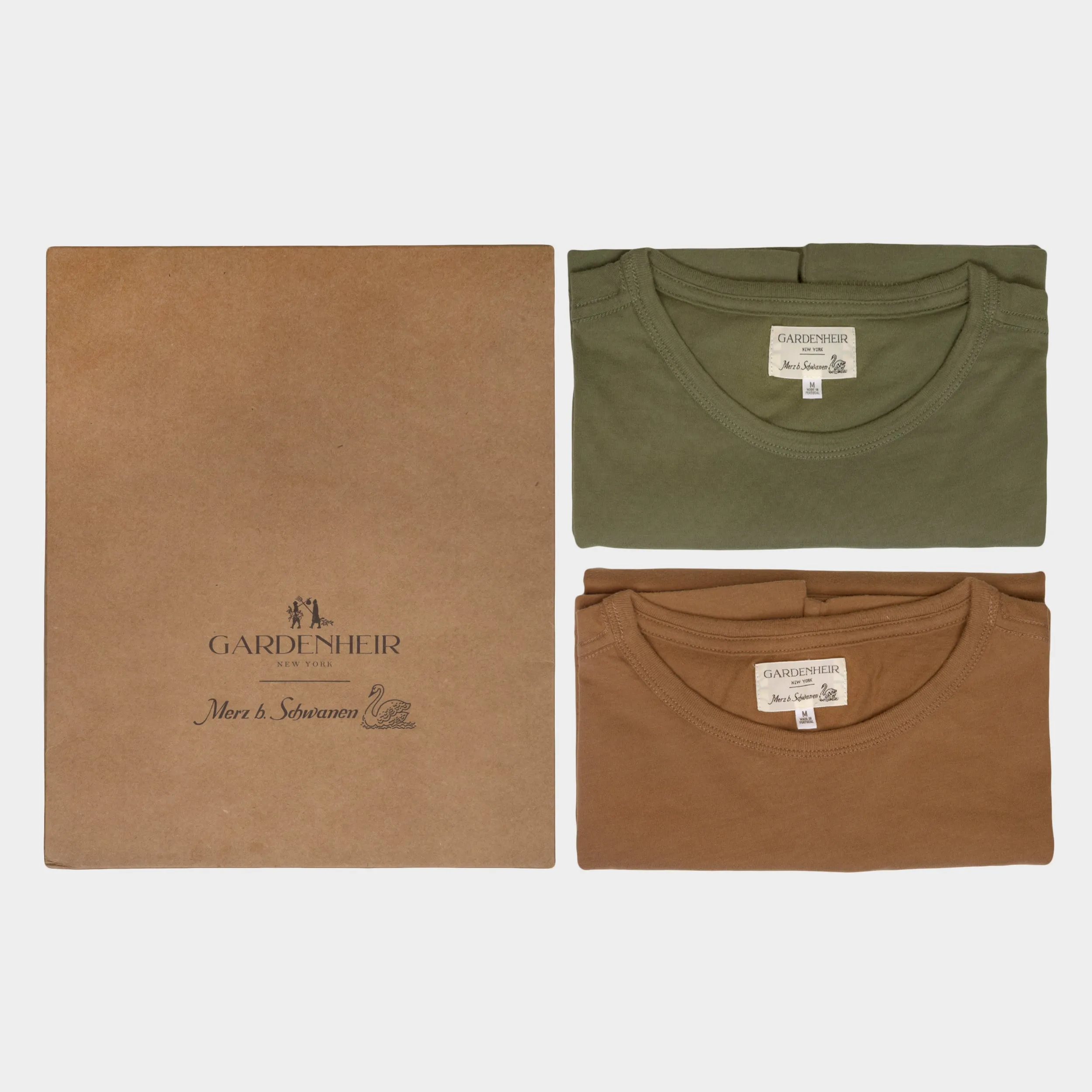Merz b. Schwanen x Gardenheir Pima Work Tee (Box of 2) sold by Gardenheir