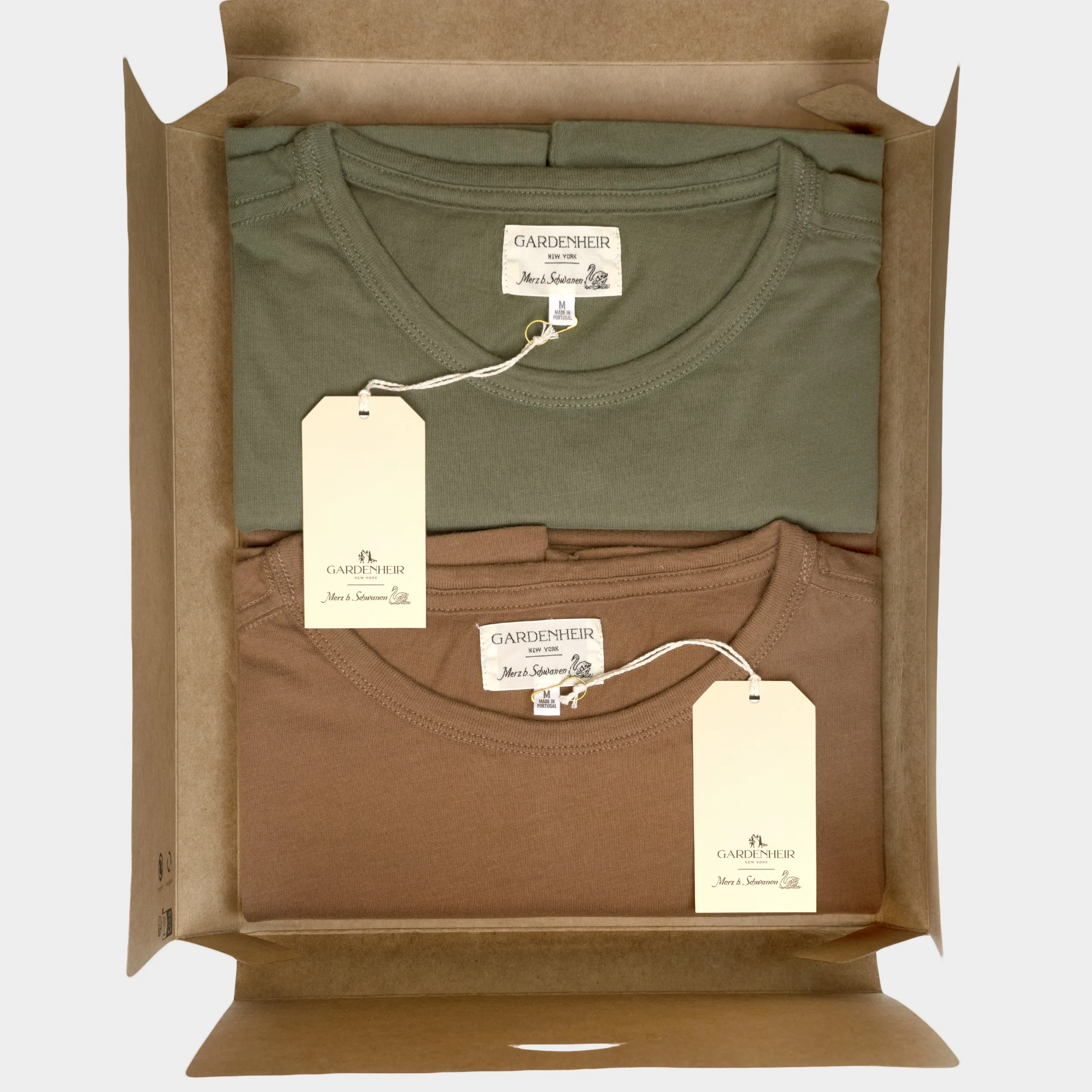 Merz b. Schwanen x Gardenheir Pima Work Tee (Box of 2) sold by Gardenheir product image thumbnail 4