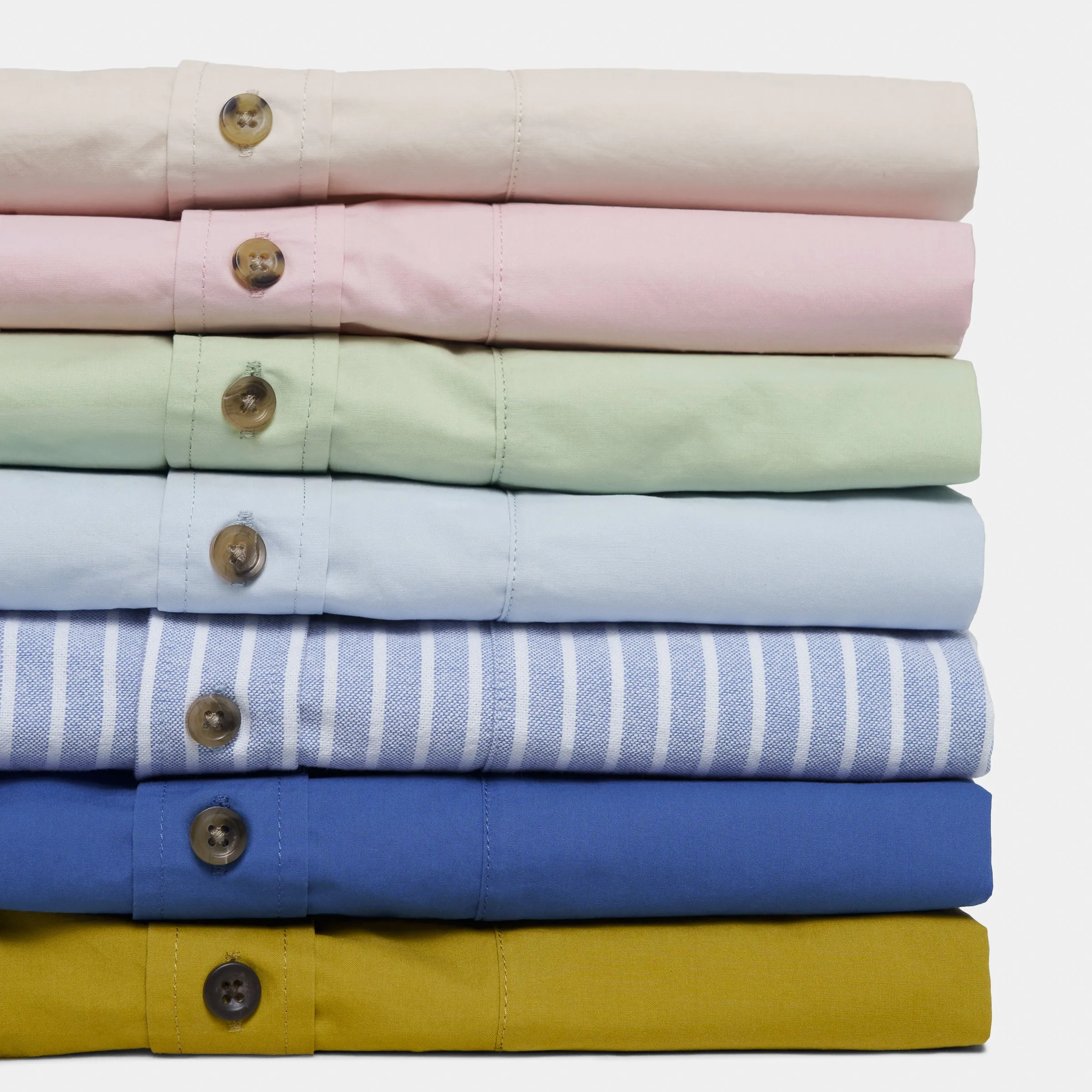Japanese Typewriter Cotton Gardening Chemise in Celery sold by Gardenheir product image thumbnail 3