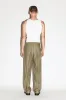 Dume Wide-Leg Ultra-Pleated Trouser  |  Oyster sold by California Arts