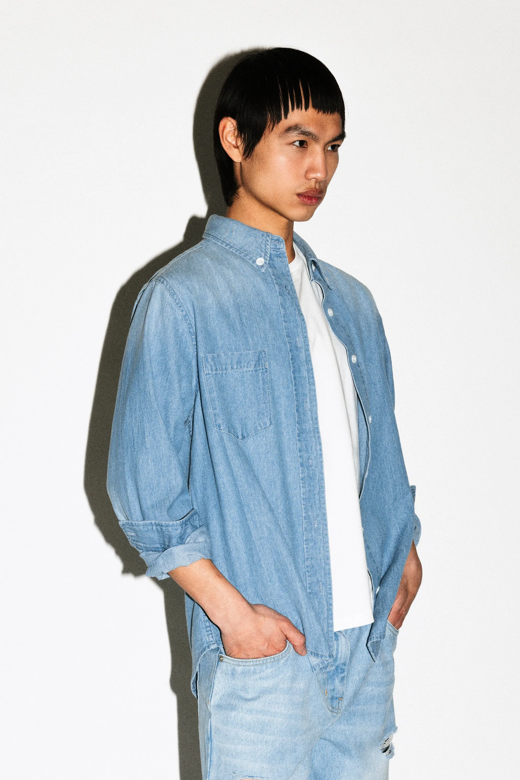 Beachwood Stonewashed Chambray Shirt | Rinse sold by California Arts product image thumbnail 2