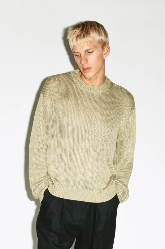 Vicente Open-Weave Sweater  |  Fern sold by California Arts
