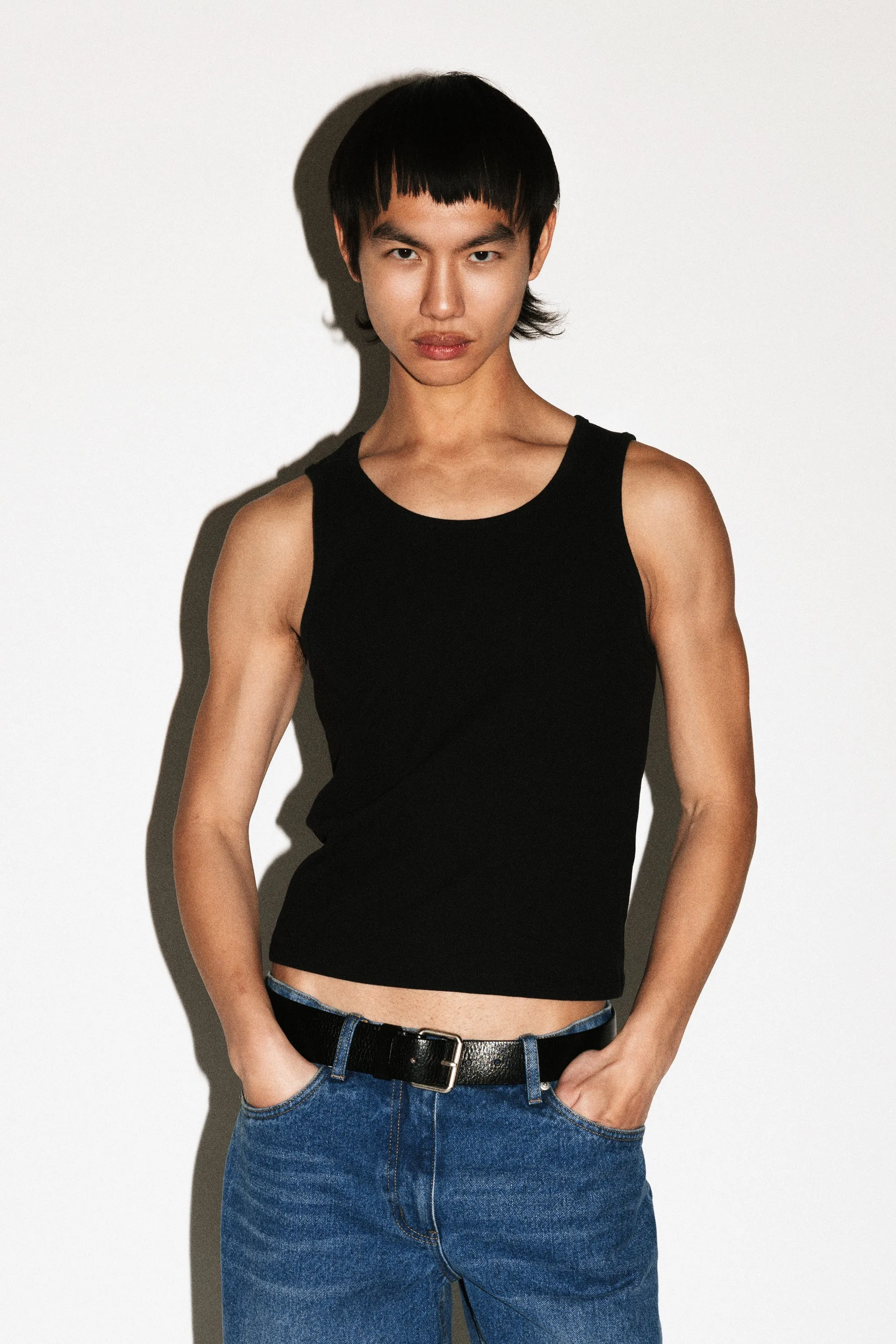 Speedway Slim Tank | Black sold by California Arts