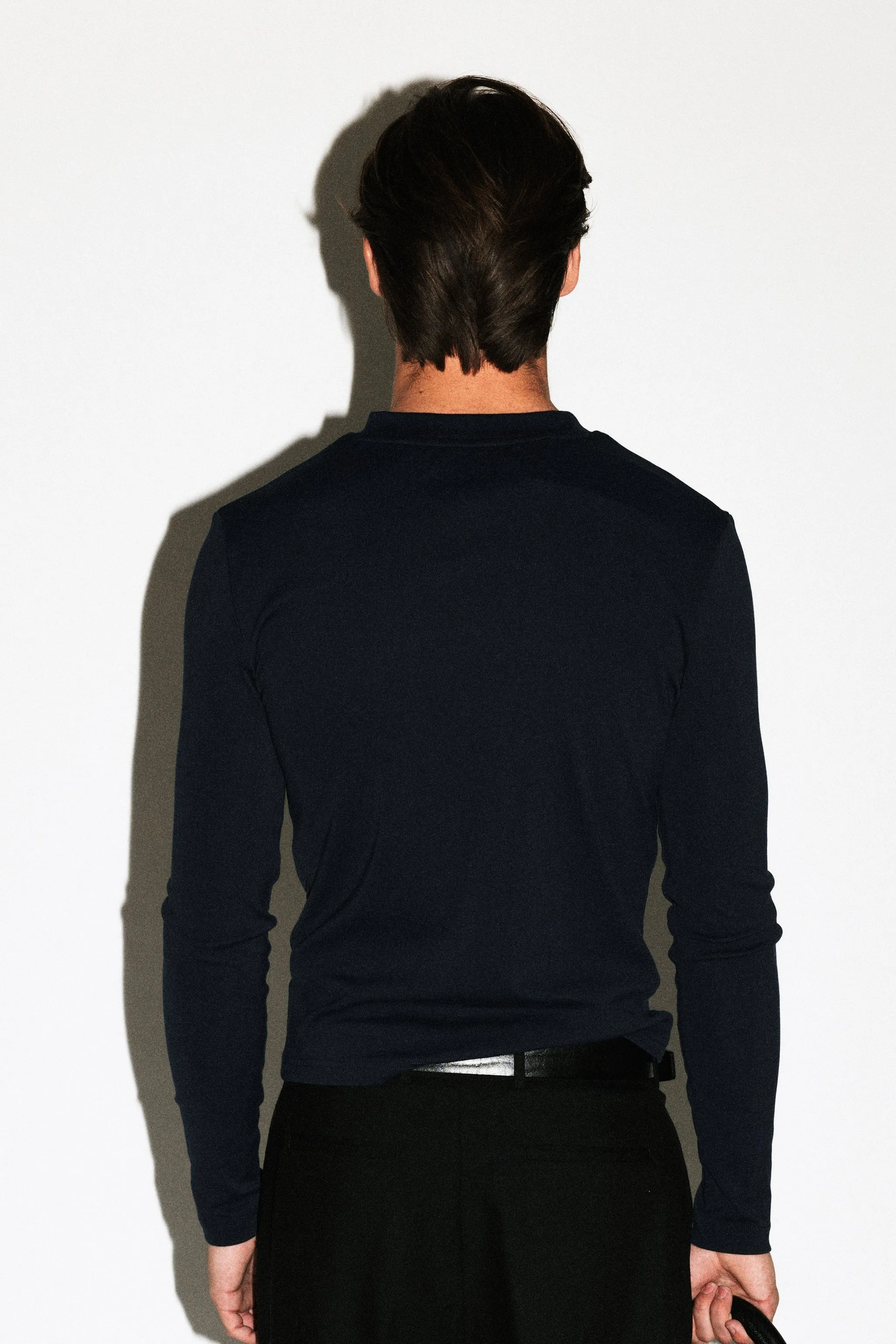 Benton Slim Long Sleeve Tee  |  Navy sold by California Arts product image thumbnail 4