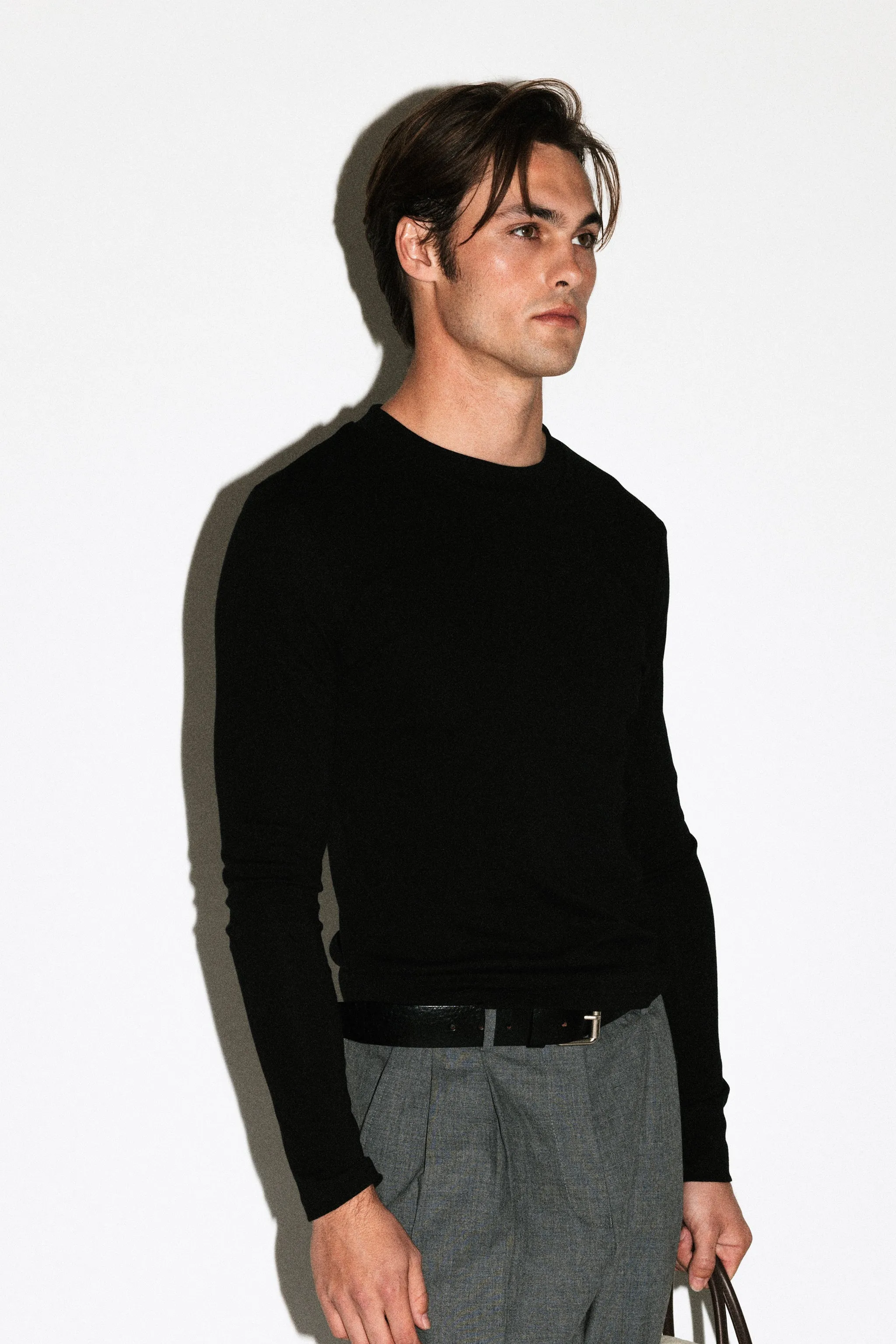 Benton Slim Long Sleeve Tee | Black sold by California Arts product image thumbnail 2