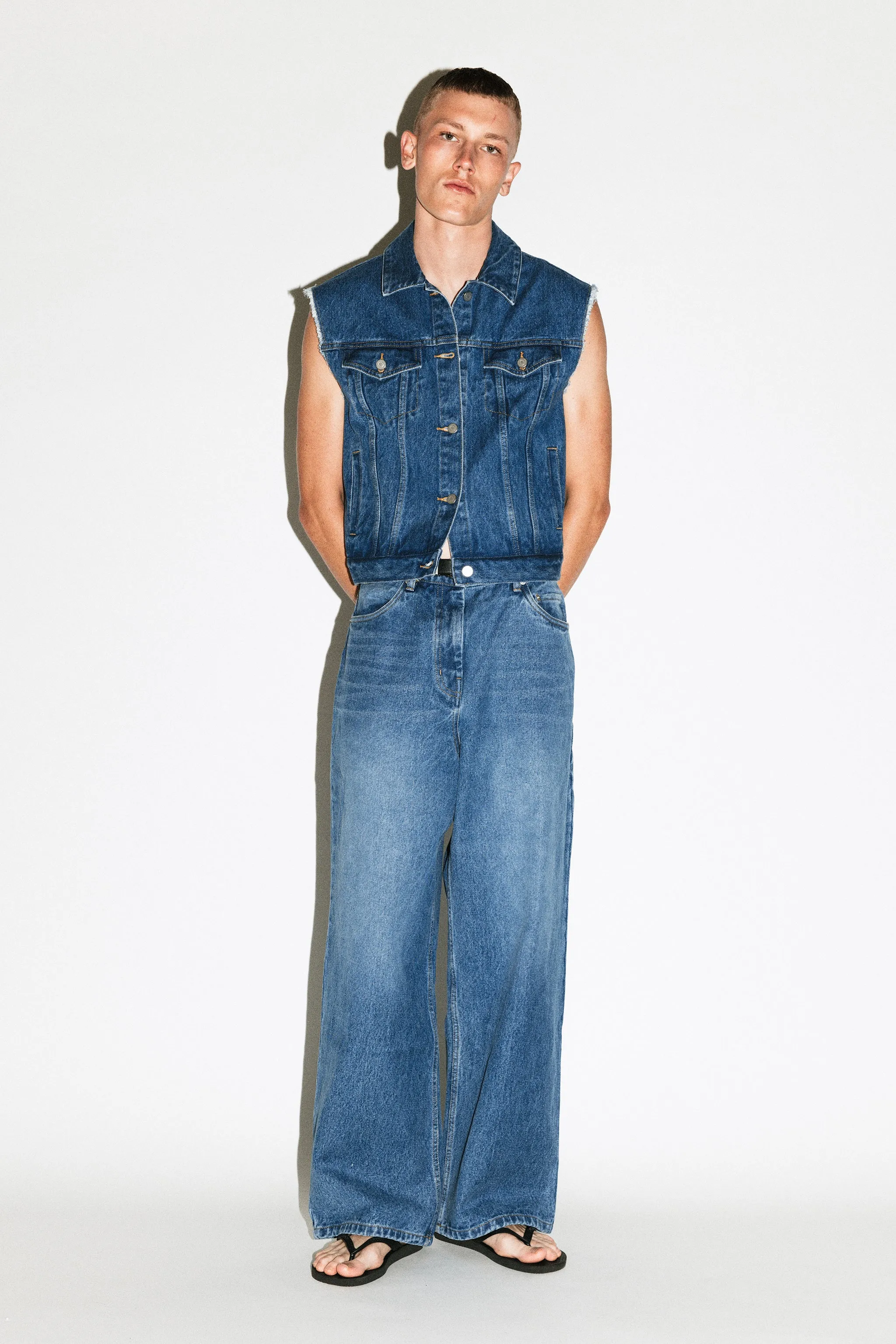 Laurel Relaxed Wide-Leg Jeans  |  Vintage Blue sold by California Arts