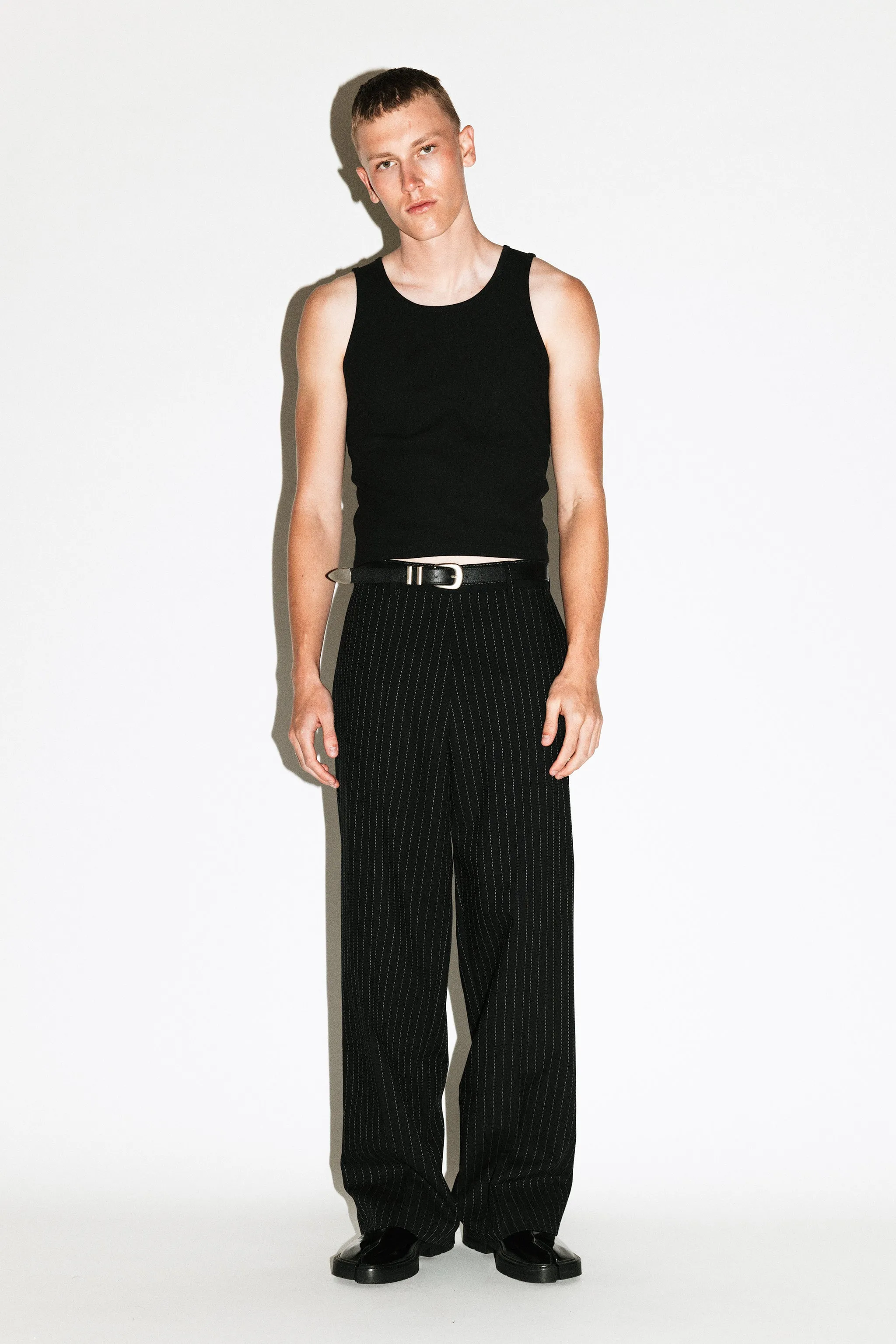 Cove Wide-Leg Trouser | Pinstripe sold by California Arts