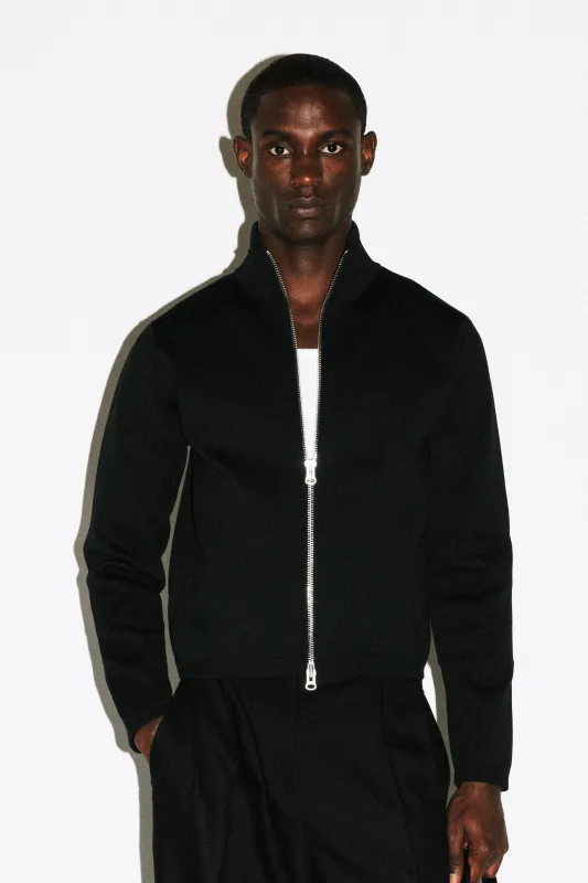 Silverado Slim Zip Cardigan  |  Black sold by California Arts
