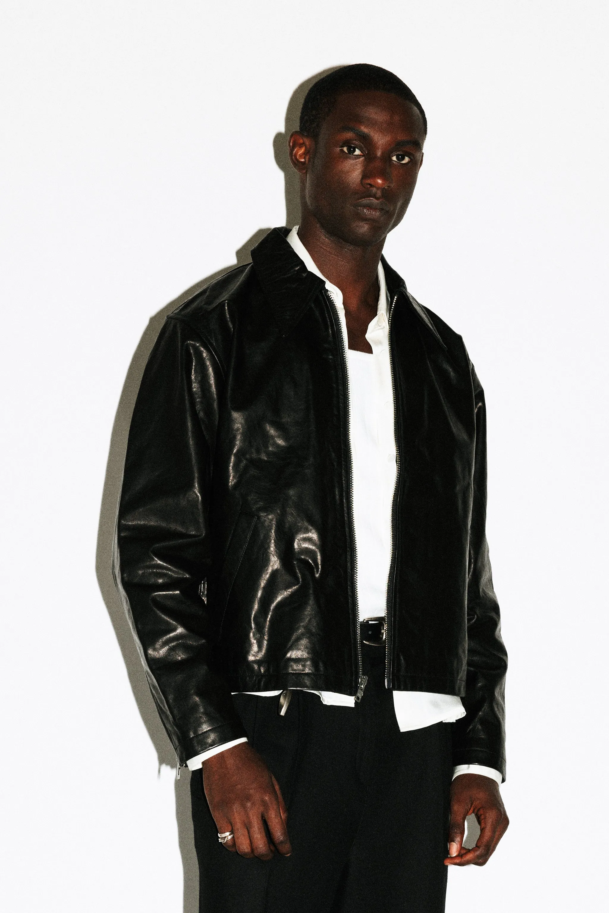 Fairfax Leather Blouson | Black sold by California Arts product image thumbnail 2