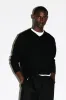 Hammer 90s Fit V-Neck Sweater | Black sold by California Arts